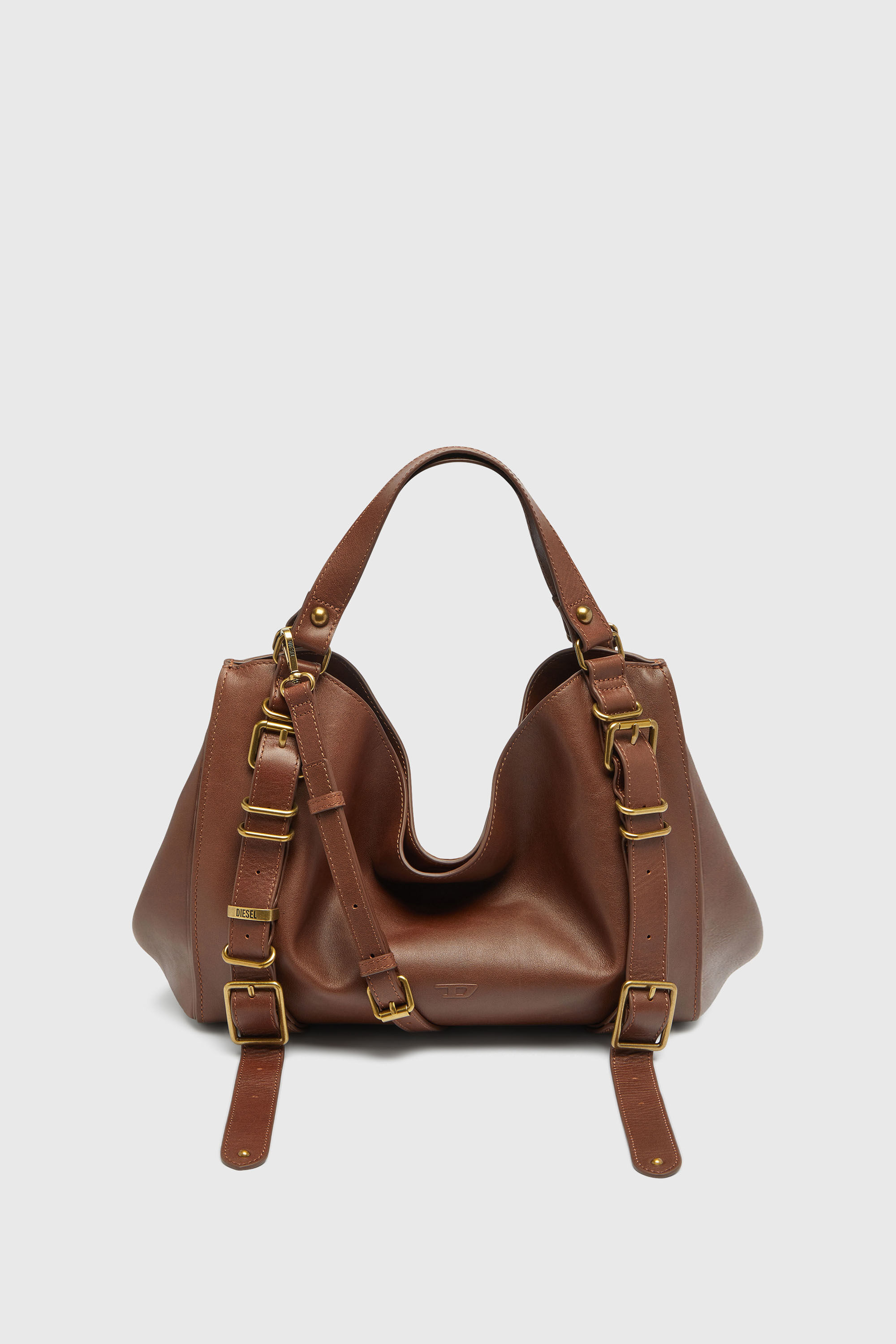 D-One-Medium top-handle bag in treated leather