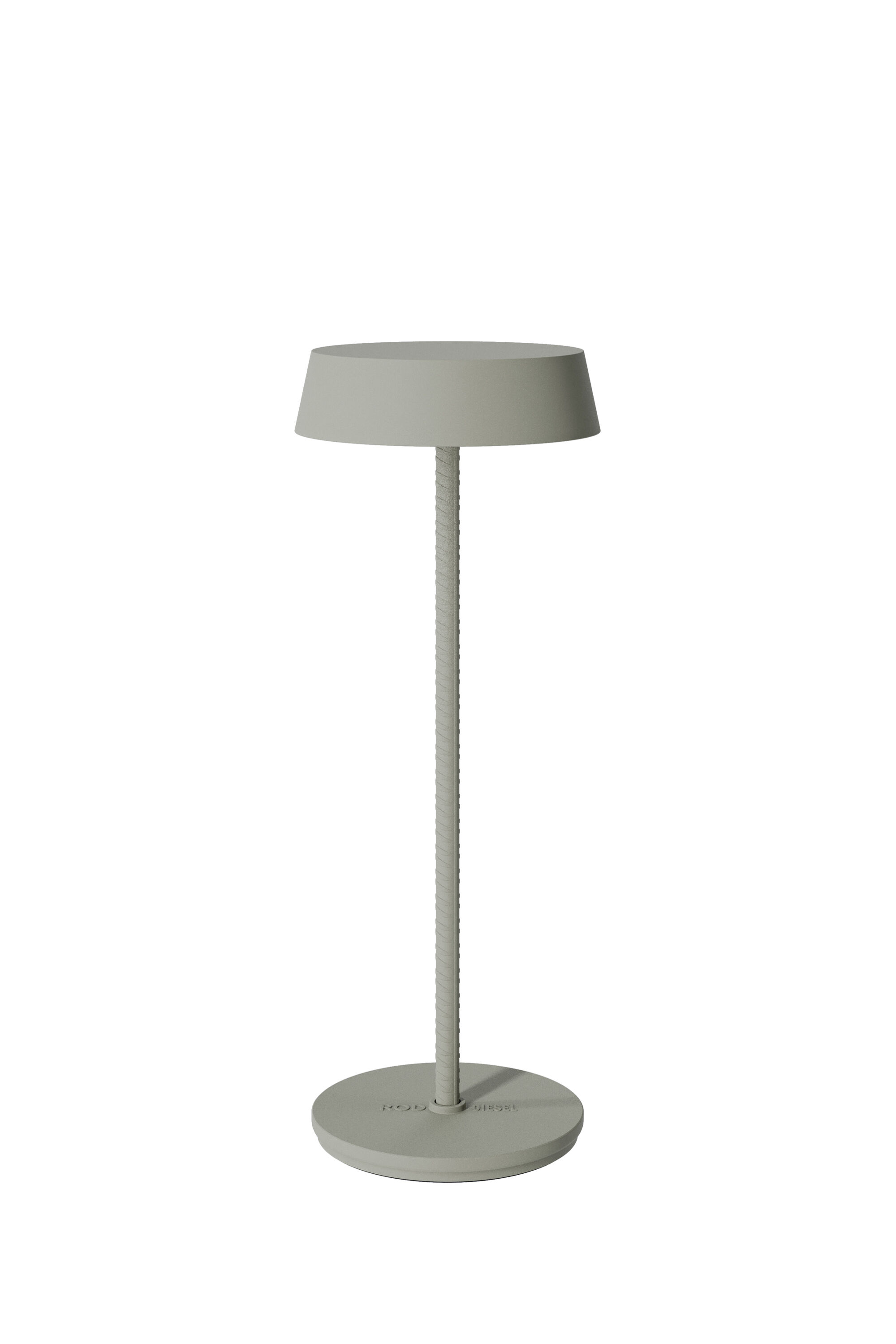 Diesel - 51181 9230 ROD CORDLESS TABLE LAMP MOSS, Unisex Portable and rechargeable lamp in Grey - Image 1