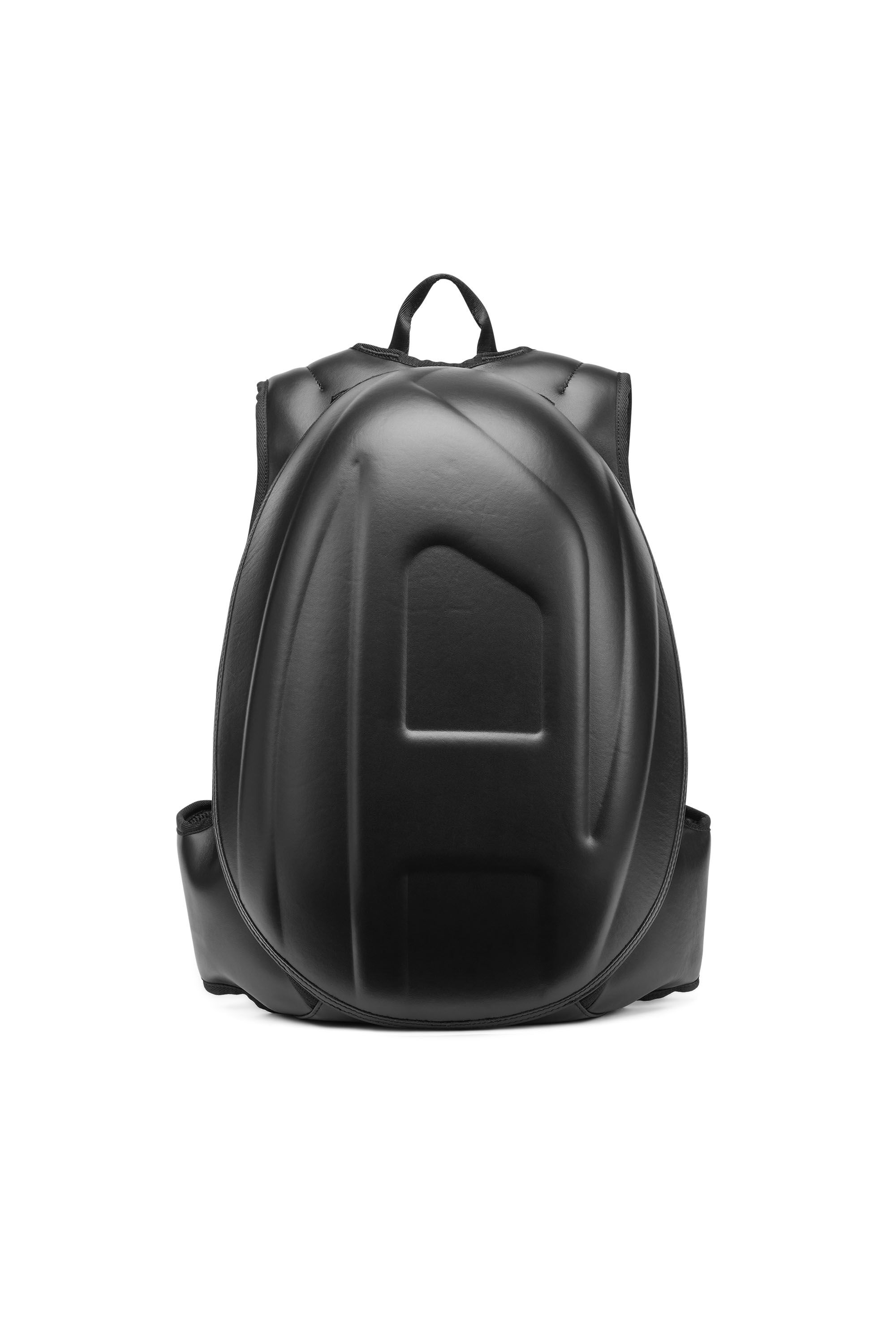 Diesel - 1DR-POD BACKPACK, Man 1DR-Pod Backpack - Hard shell leather backpack in Black - Image 1