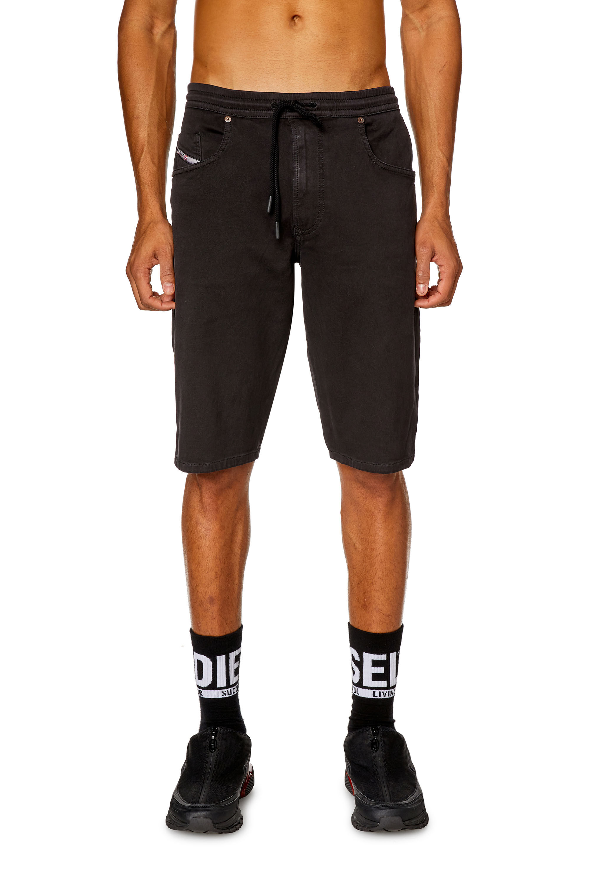 Diesel - 2033 D-KROOLEY-SHORT JOGG, Black - Image 3