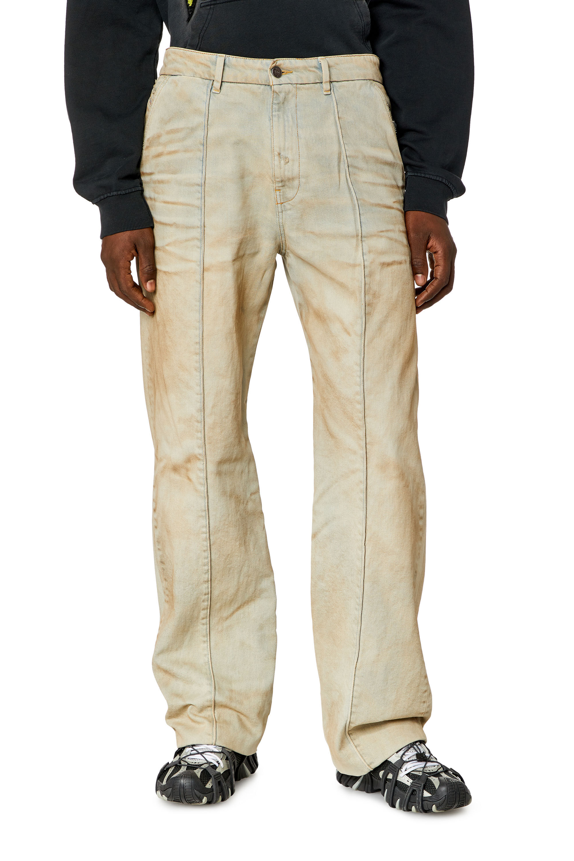 Diesel - Man Straight Jeans D-Chino-Work 0JGAS, Light Blue - Image 3