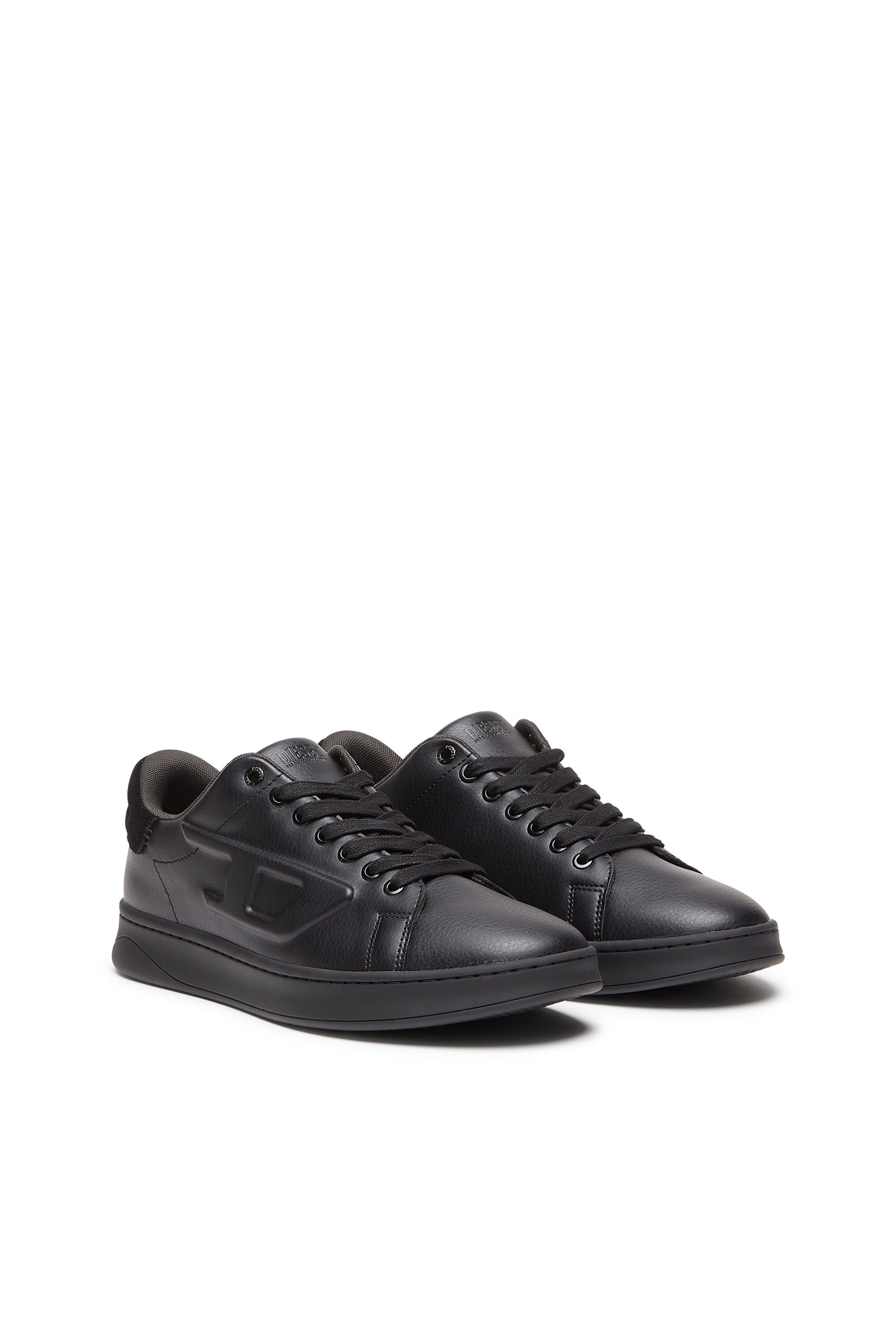 Diesel - S-ATHENE LOW, Man S-Athene Low-Sneakers with embossed D logo in Black - Image 2