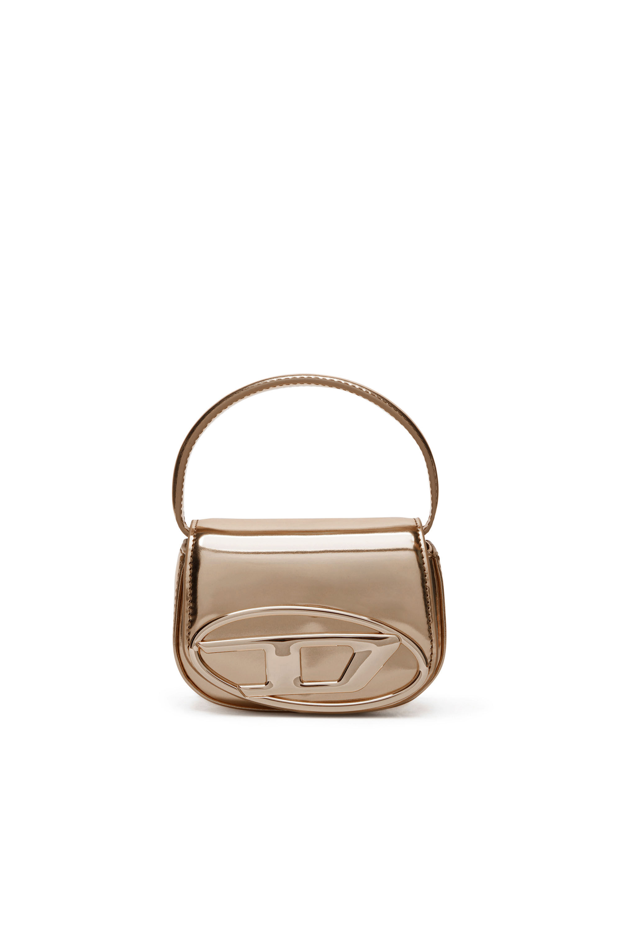 Diesel - 1DR-XS-S, Woman 1DR-XS-S-Iconic mini bag in mirrored leather in Brown - Image 1