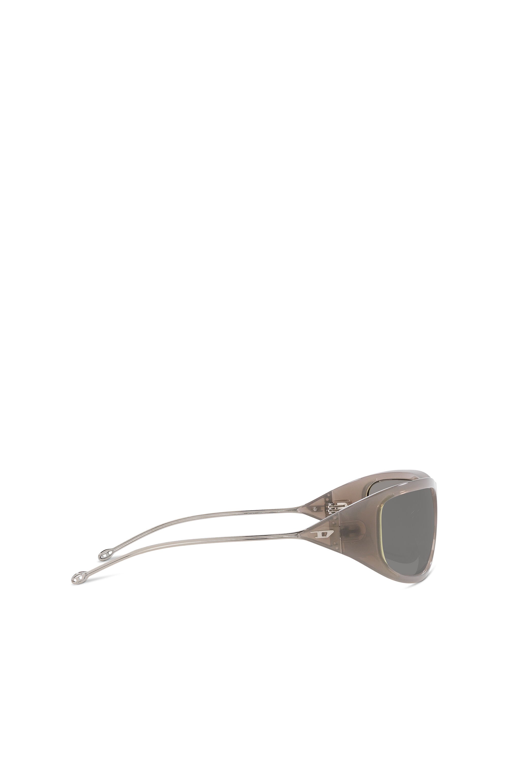 Diesel - 0DL3001, Unisex Wraparound style sunglasses in Grey - Image 5