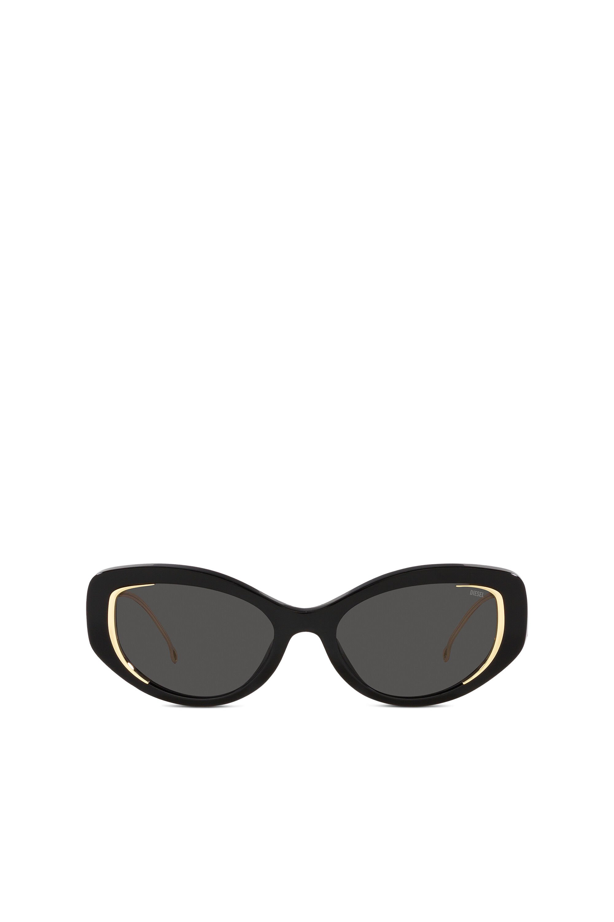 Diesel - 0DL2001, Unisex Cat-eye style sunglasses in Black - Image 1