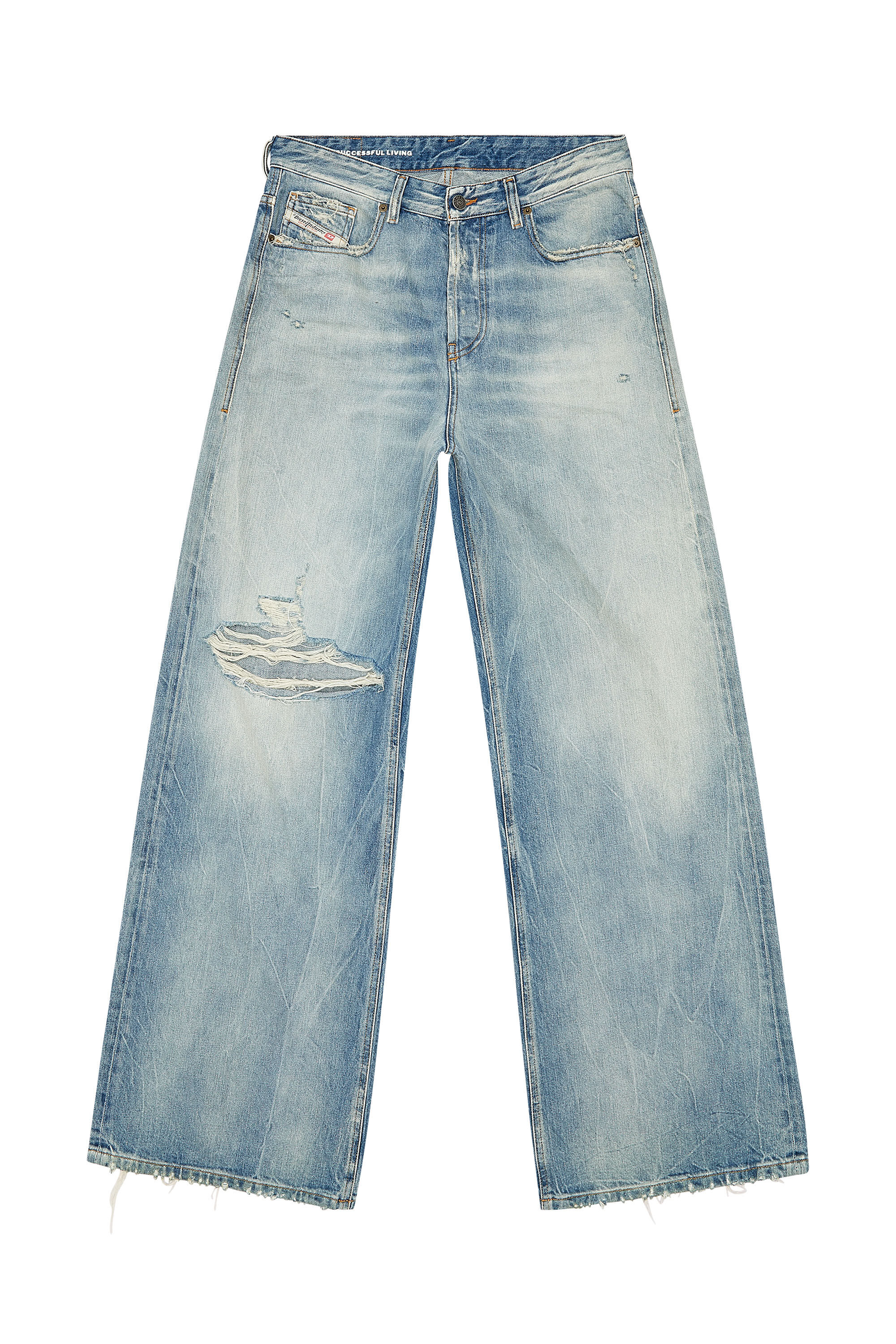 Diesel - Woman Straight Jeans 1996 D-Sire 09H58, Light Blue - Image 2