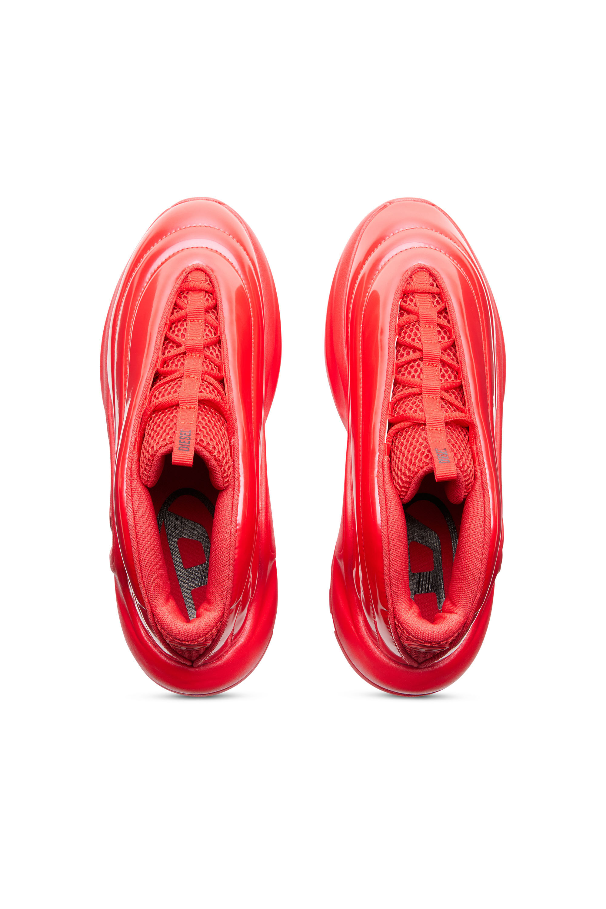 Diesel - S-D-RUNNER X, Unisex S-D-Runner-Slip-on sneakers with Oval D instep in Red - Image 5