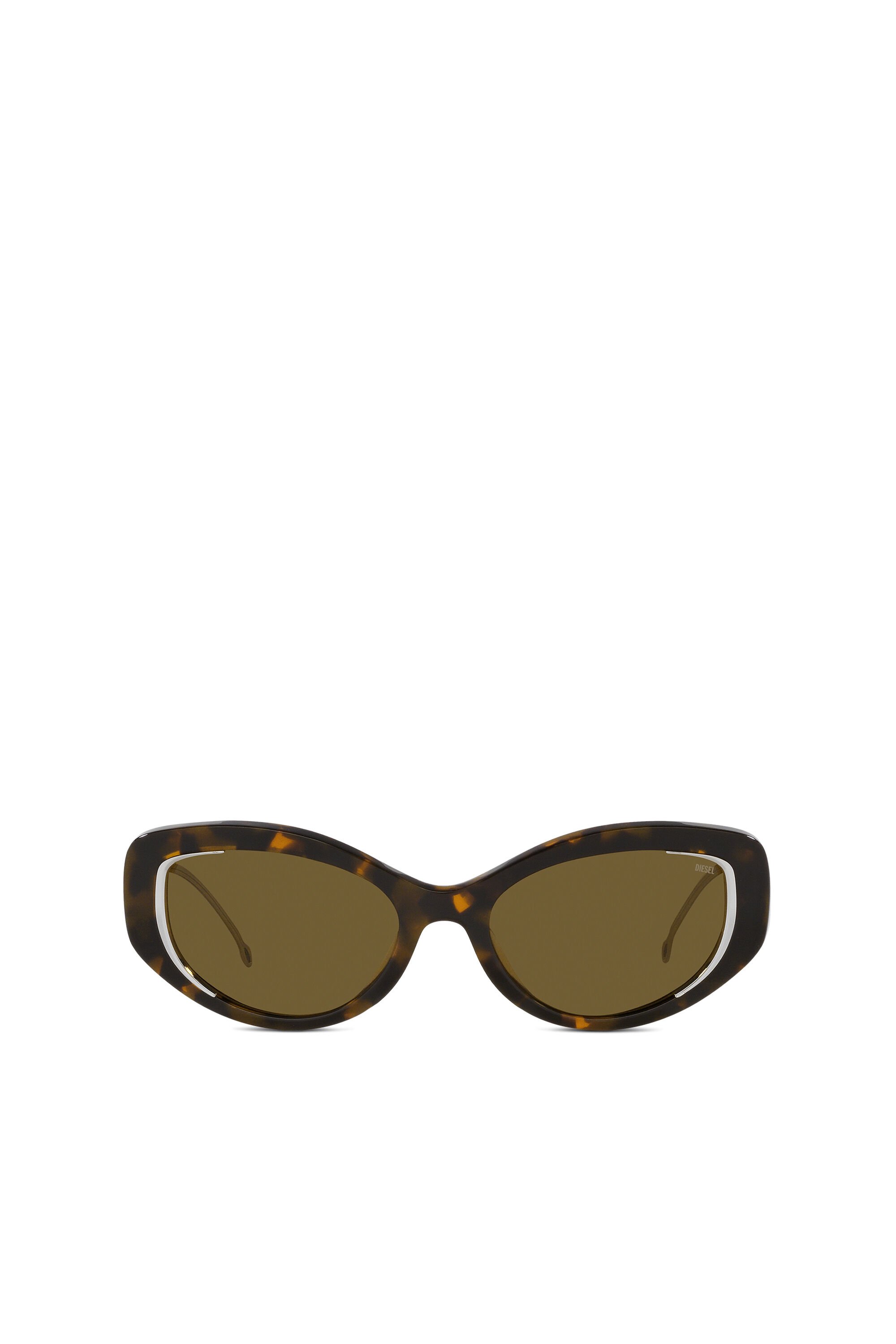 Diesel - 0DL2001, Unisex Cat-eye style sunglasses in Brown - Image 1