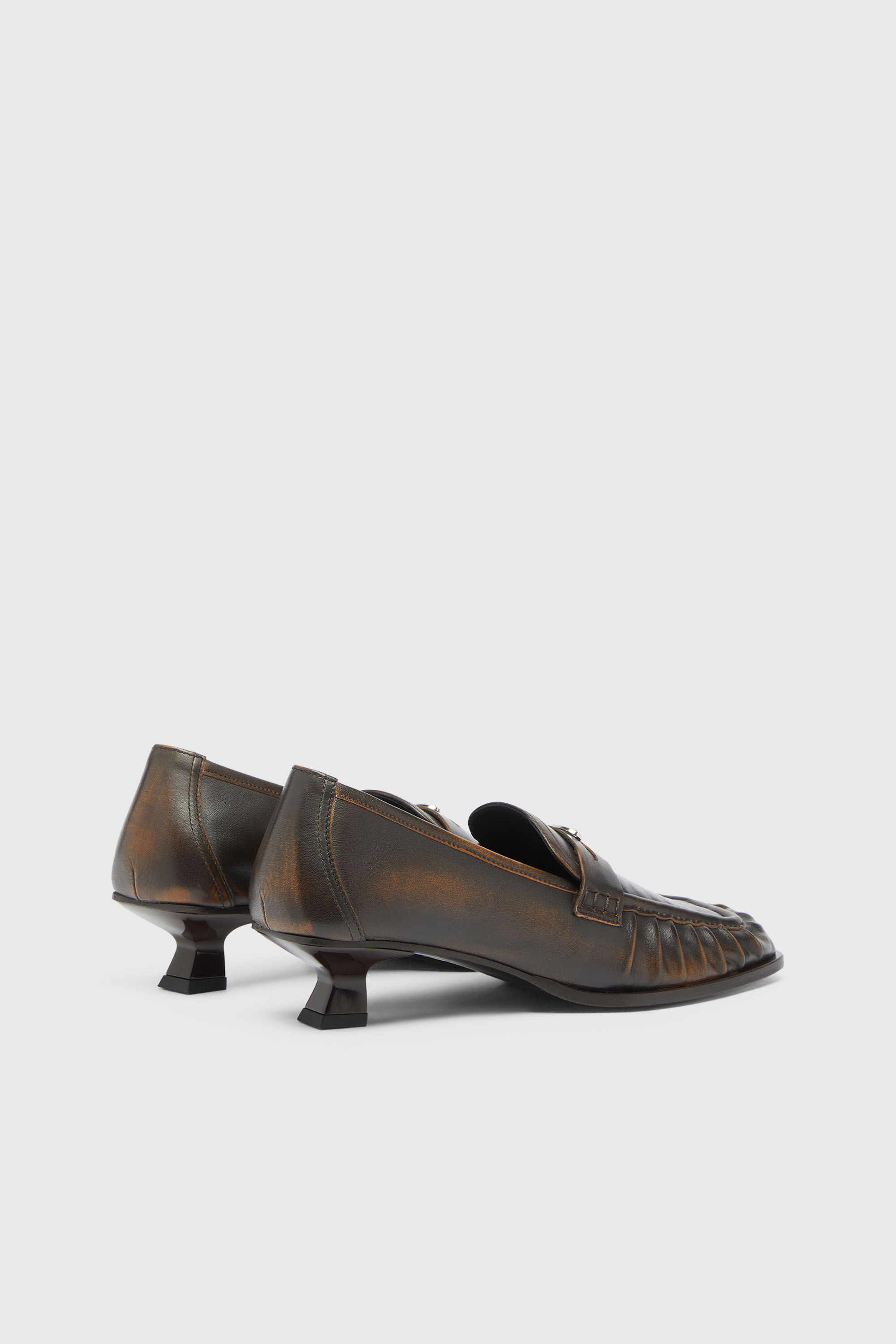 Diesel - D-AMBER MOC 30, Woman's D-Amber - Penny loafers in leather in Brown - 3