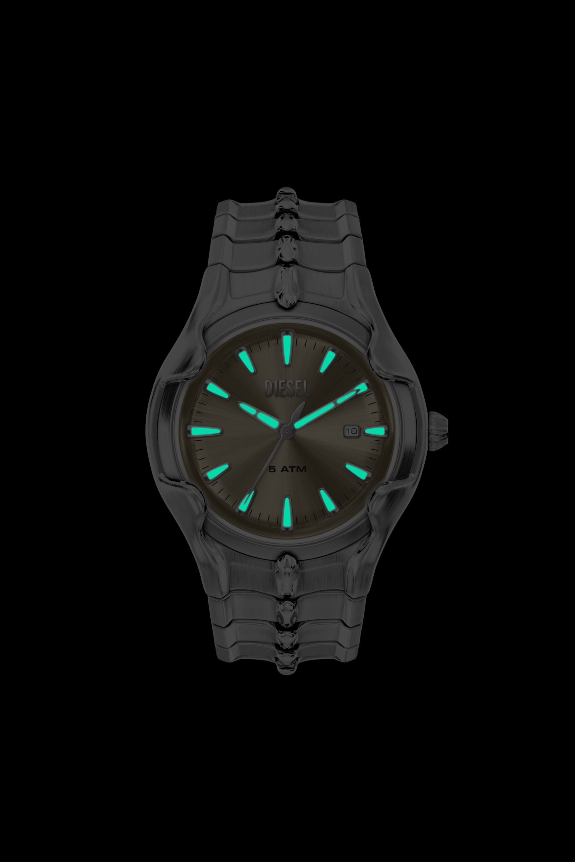 Diesel - DZ2234 WATCH, Man's Vert Stainless Steel Watch in Silver - 6