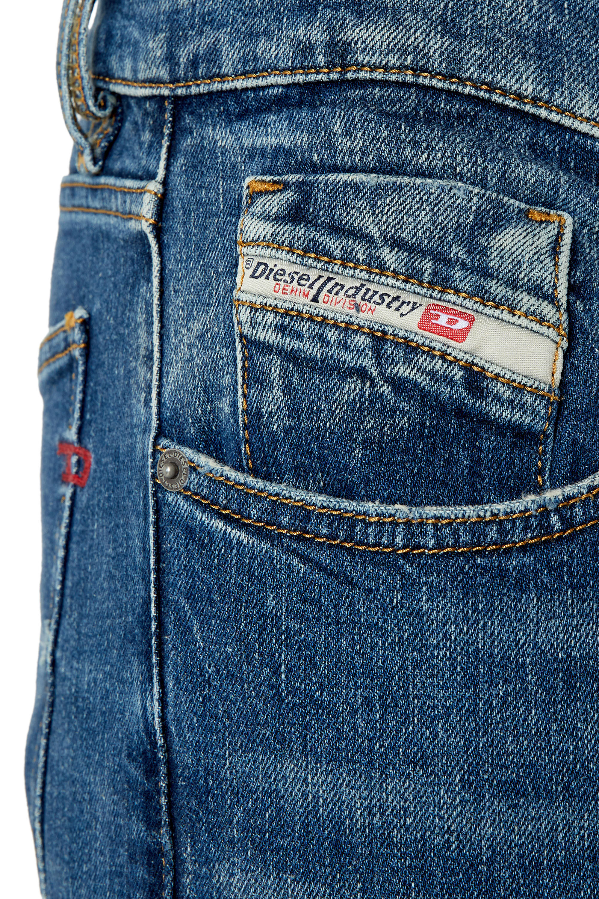 Diesel - Man Slim Jeans 2019 D-Strukt 007L1, Medium blue - Image 5