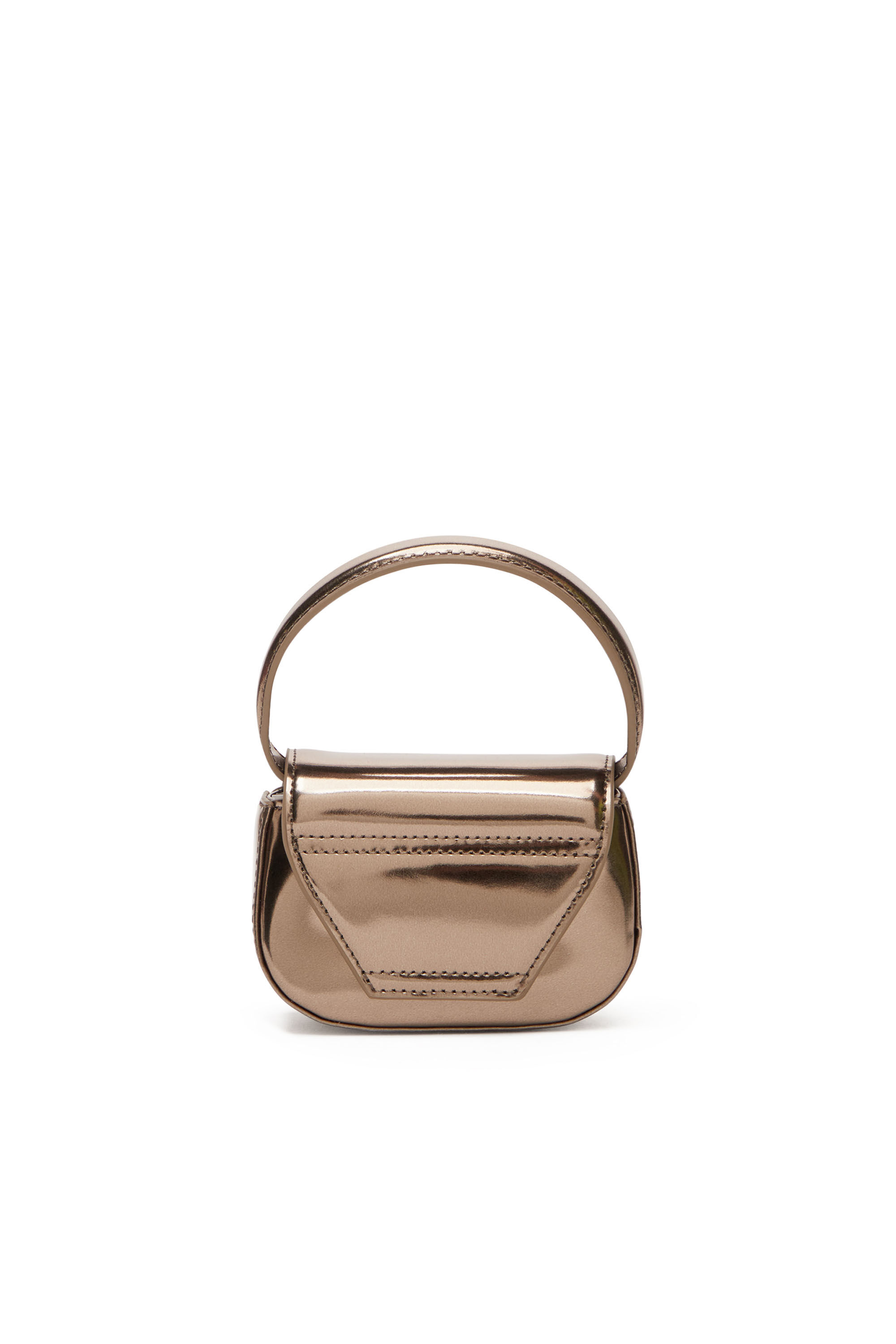 Diesel - 1DR-XS-S, Woman 1DR-XS-S-Iconic mini bag in mirrored leather in Brown - Image 3