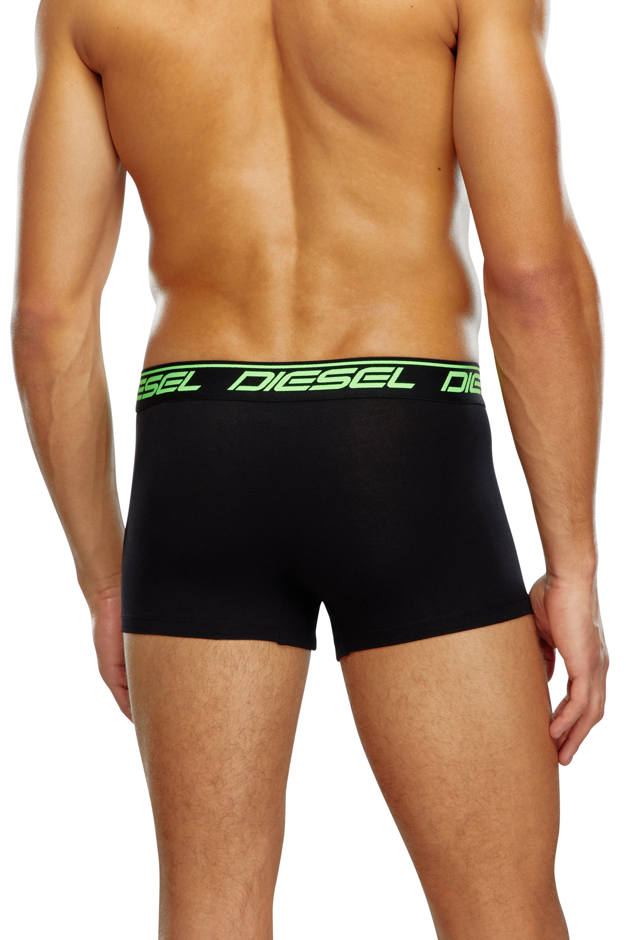 Diesel - UMBX-DAMIENTHREEPACK, Man Three-pack neon-logo boxer briefs in Black - Image 4