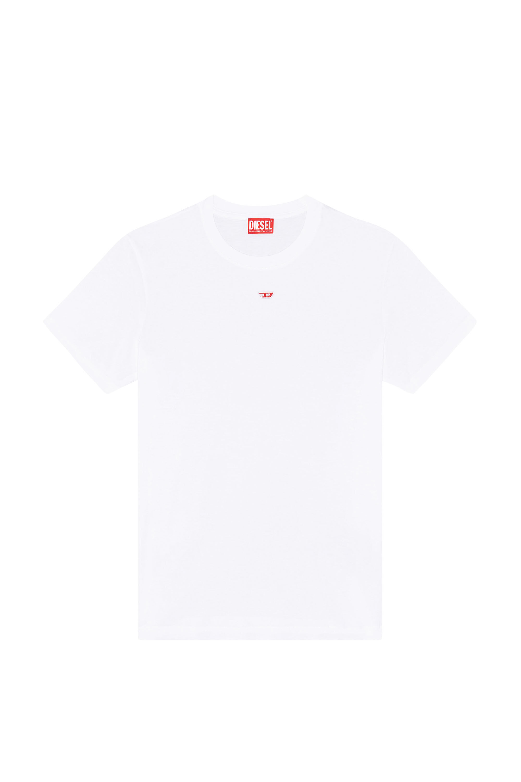 Diesel - T-DIEGOR-D, Man T-shirt with D patch in White - Image 2