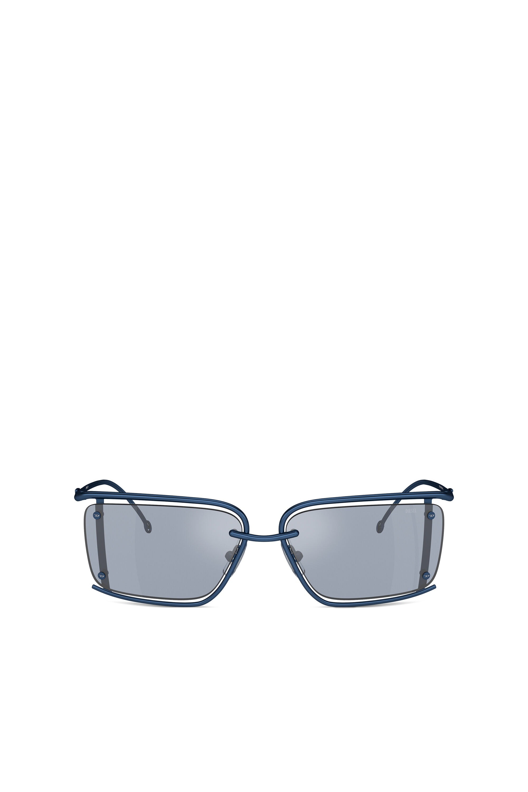 Diesel - 0DL1002, Unisex Rectangle sunglasses in Blue - Image 1