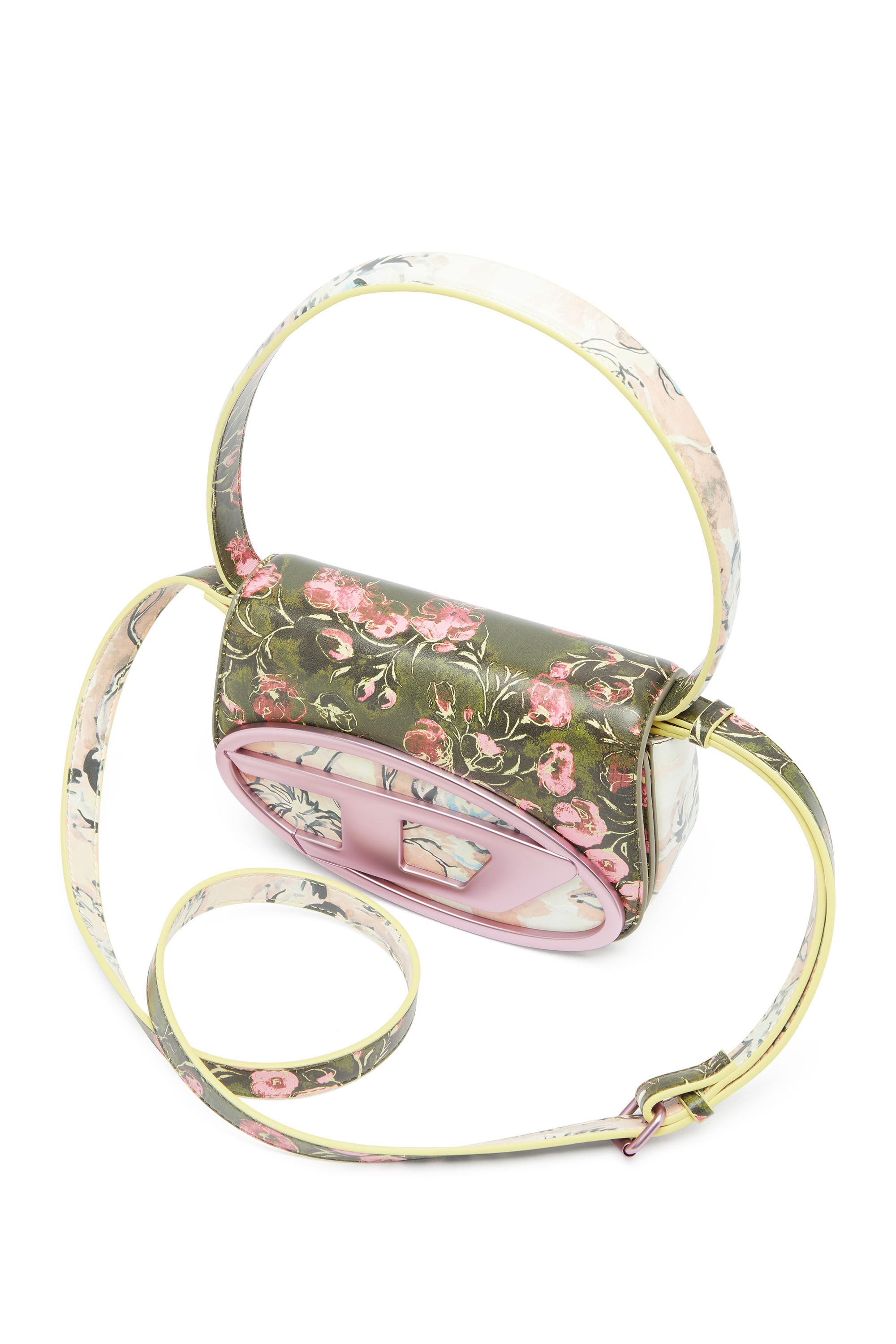 Diesel - 1DR, Woman's 1DR-Iconic shoulder bag with floral print in Multicolor - 6