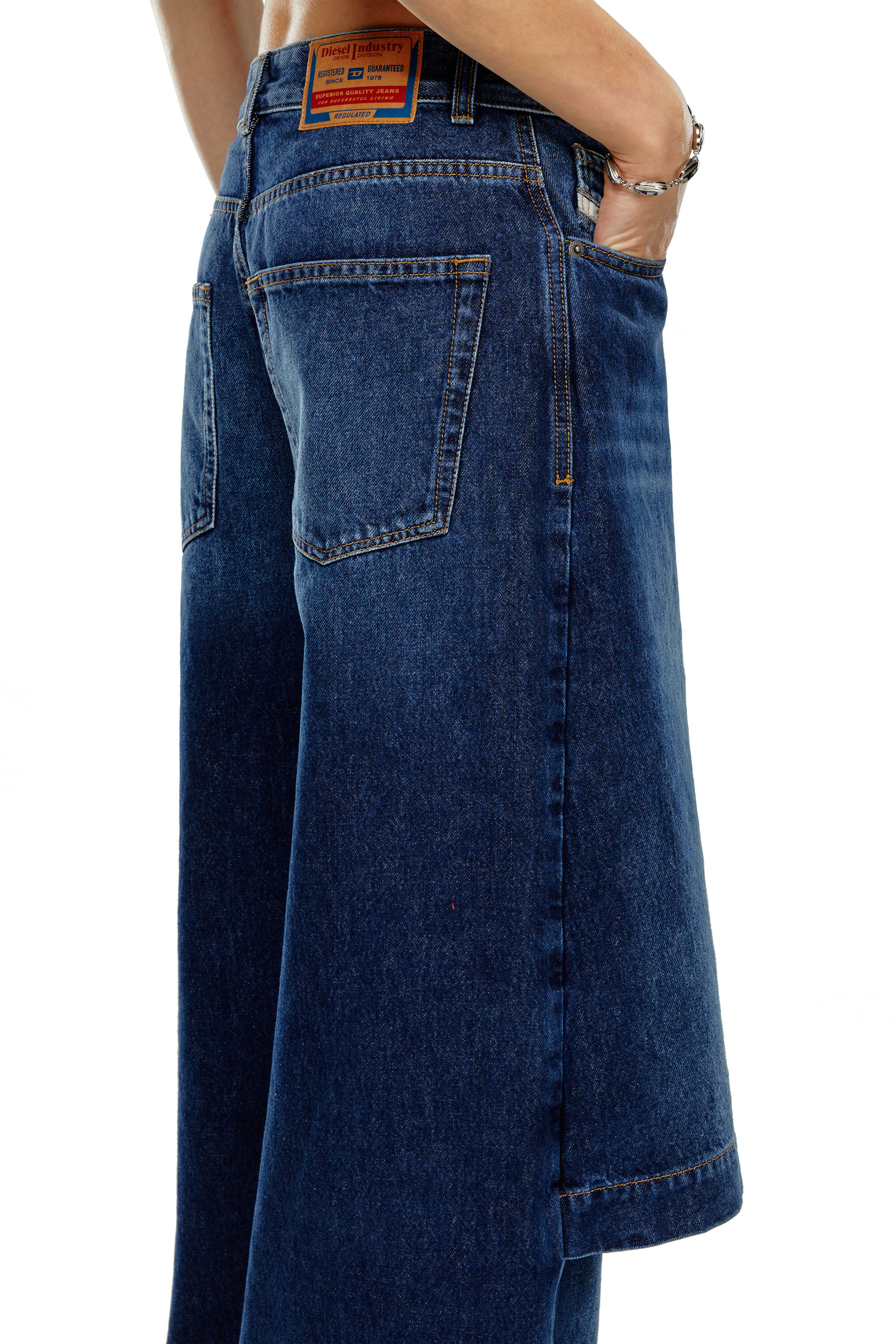 Diesel - Woman Straight Jeans D-Syren 0DBCF, Dark Blue - Image 5