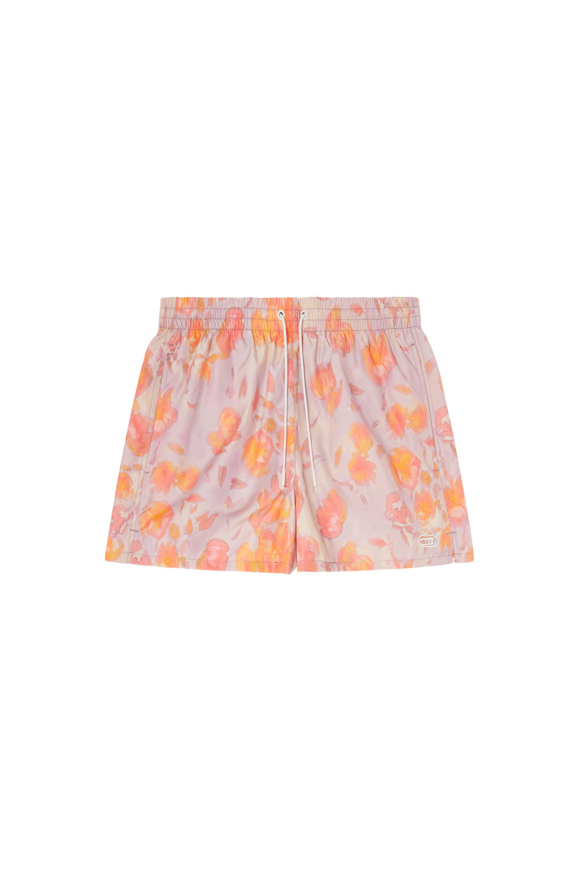 Diesel - OLLY-34-D-CORE, Man's Metallic swim shorts with floral print in null - 4