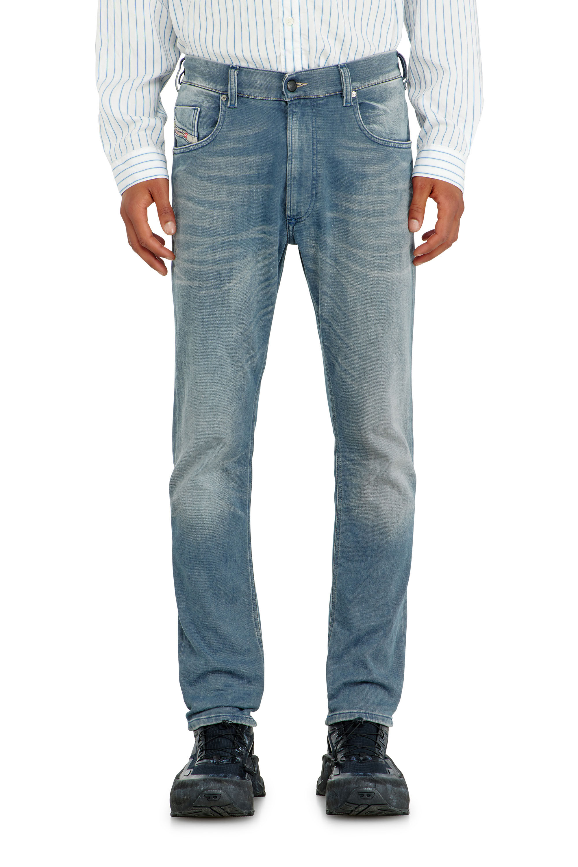 Diesel - Man's Regular 2032 D-Krooley-BW Joggjeans&reg; 09P91, Light Blue - 2