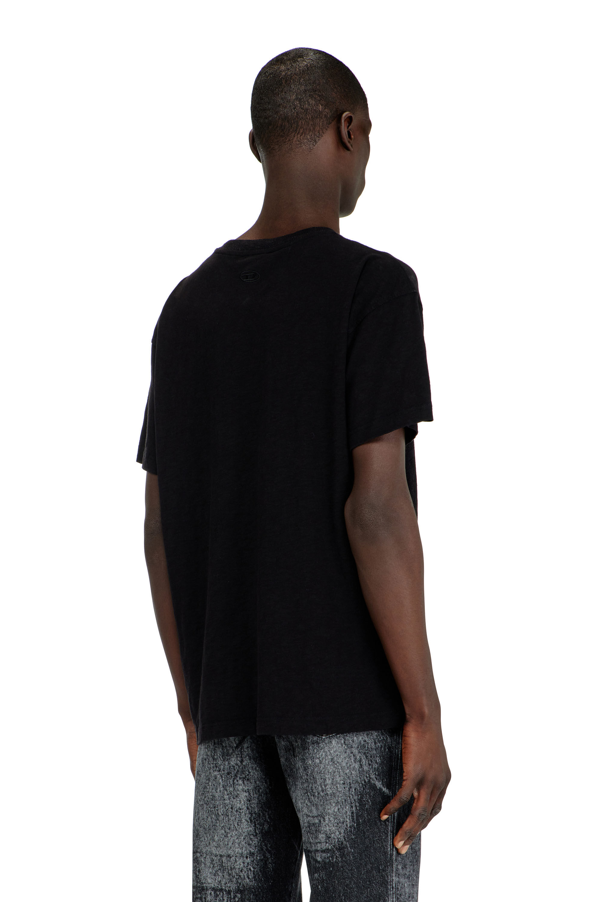 Diesel - T-NORM-AA2, Man's Cotton crew-neck T-shirt with foil print in null - 4