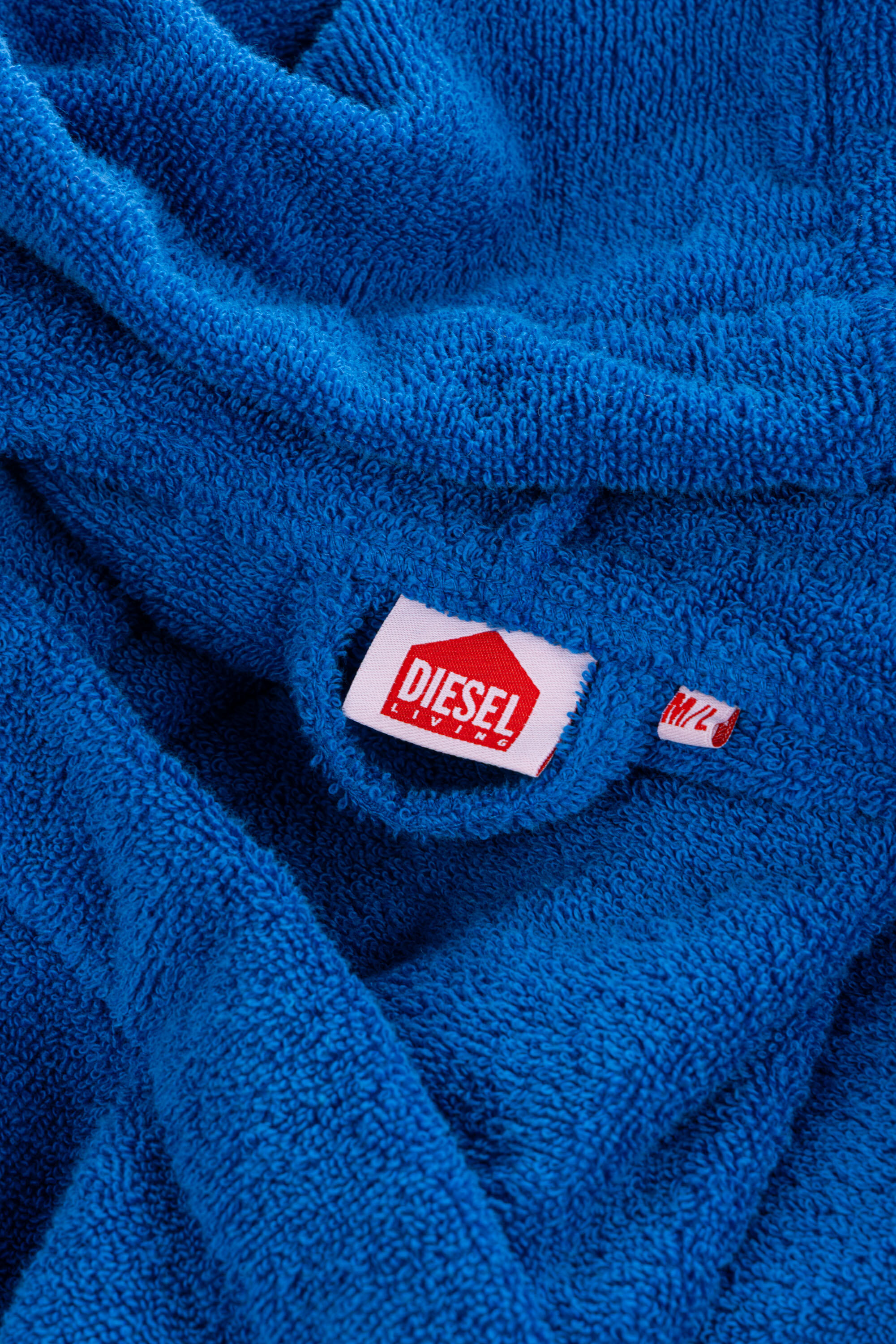 Diesel - 1015112 LOGO-COTTON BATHROBE SIZE M/L BL, Unisex's Logo-Cotton Terry Bathrobe, M/L size in Blue - 3