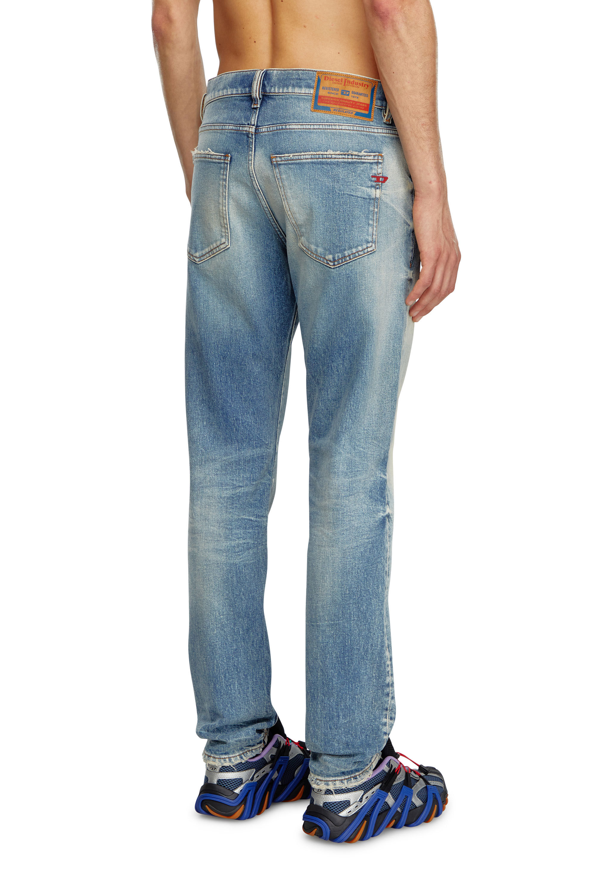 Diesel - Man Slim Jeans 2019 D-Strukt 007V8, Medium blue - Image 4