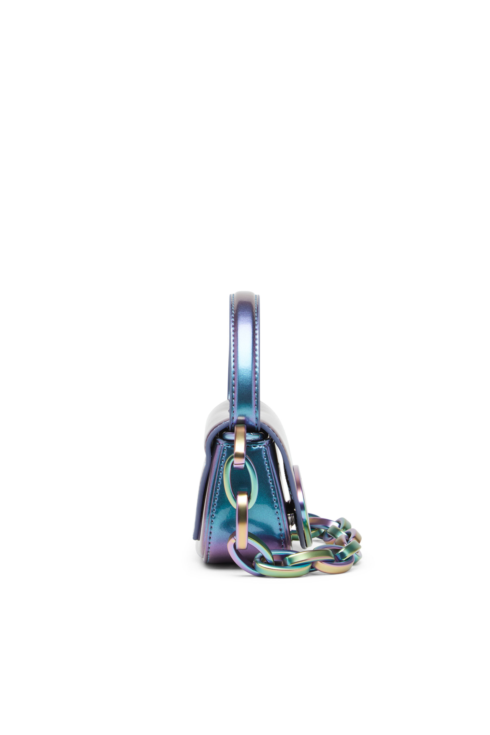 Diesel - 1DR XS, Woman's 1DR XS-Iconic iridescent mini bag in Azure - 4