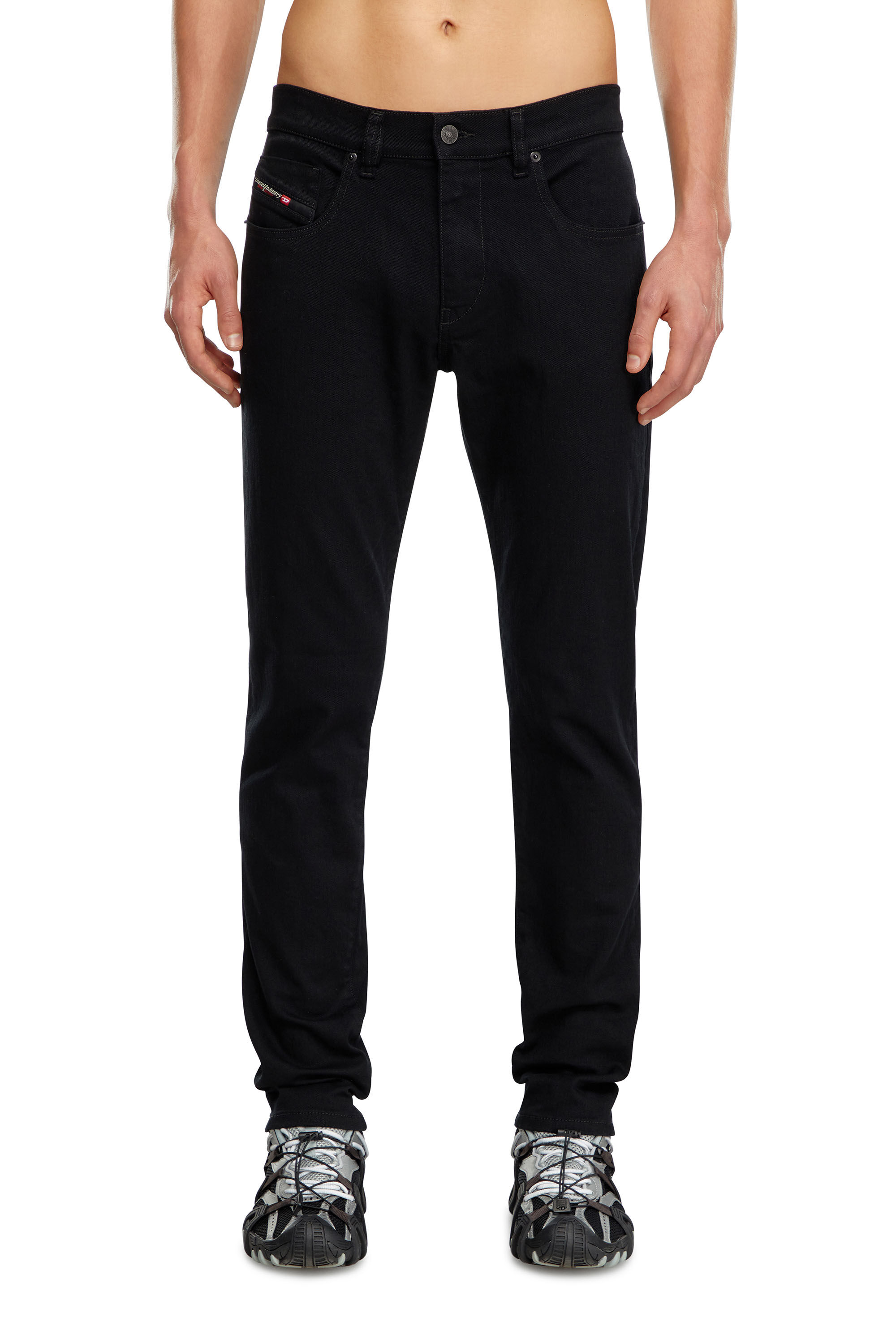 Diesel - Man Slim Jeans 2019 D-Strukt 069YP, Black/Dark grey - Image 3