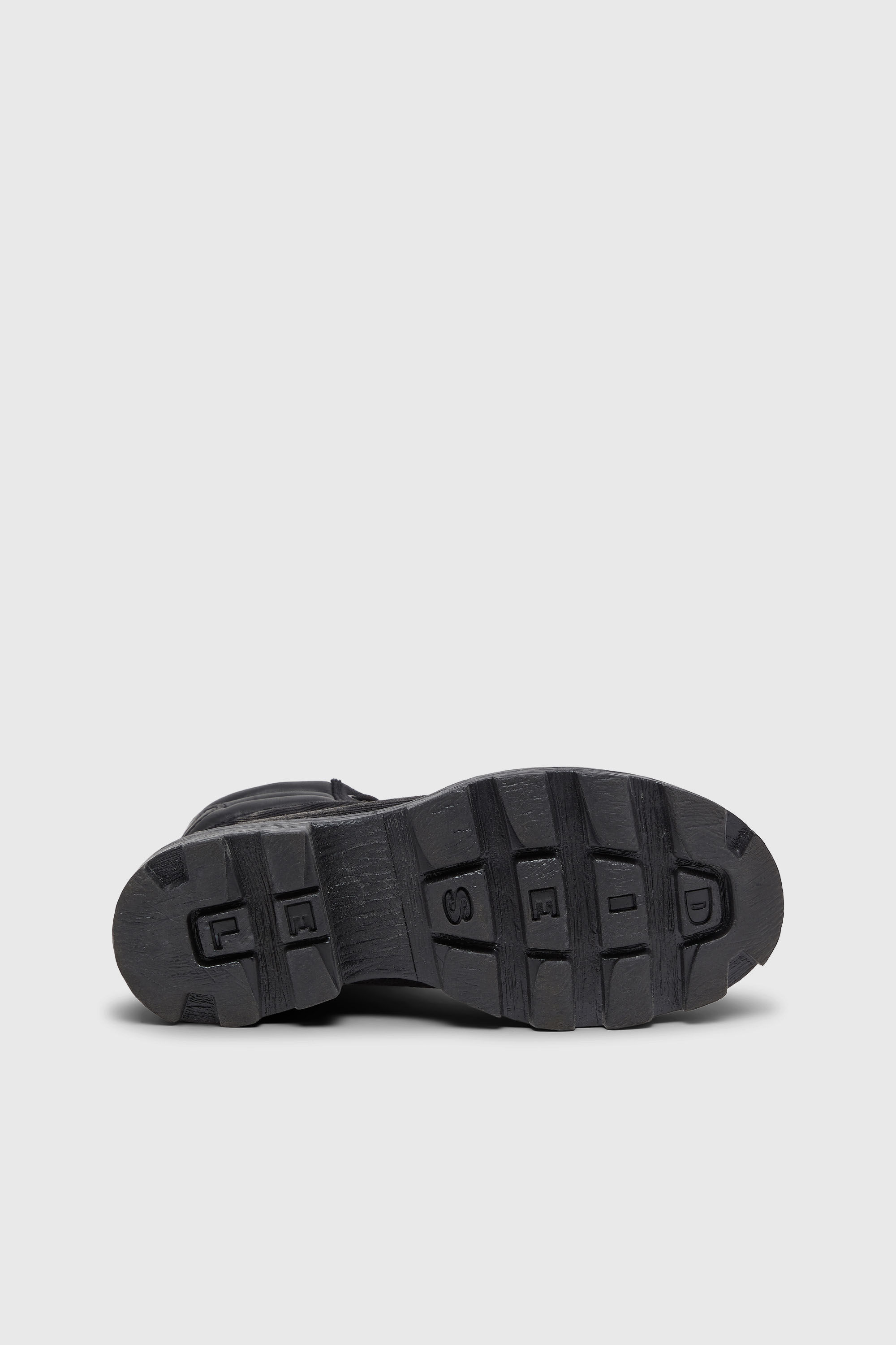 Diesel - D-HAMMER LACE UP, Man's D-Hammer-Combat boots in denim and leather in Black - 5