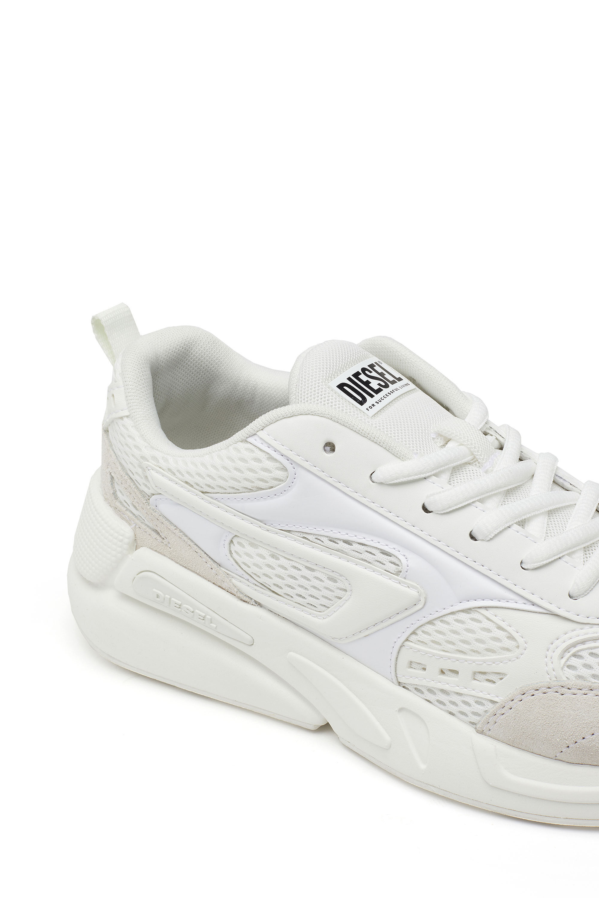 Diesel - S-SERENDIPITY SPORT W, Woman S-Serendipity-Sneakers in mesh and suede in White - Image 6