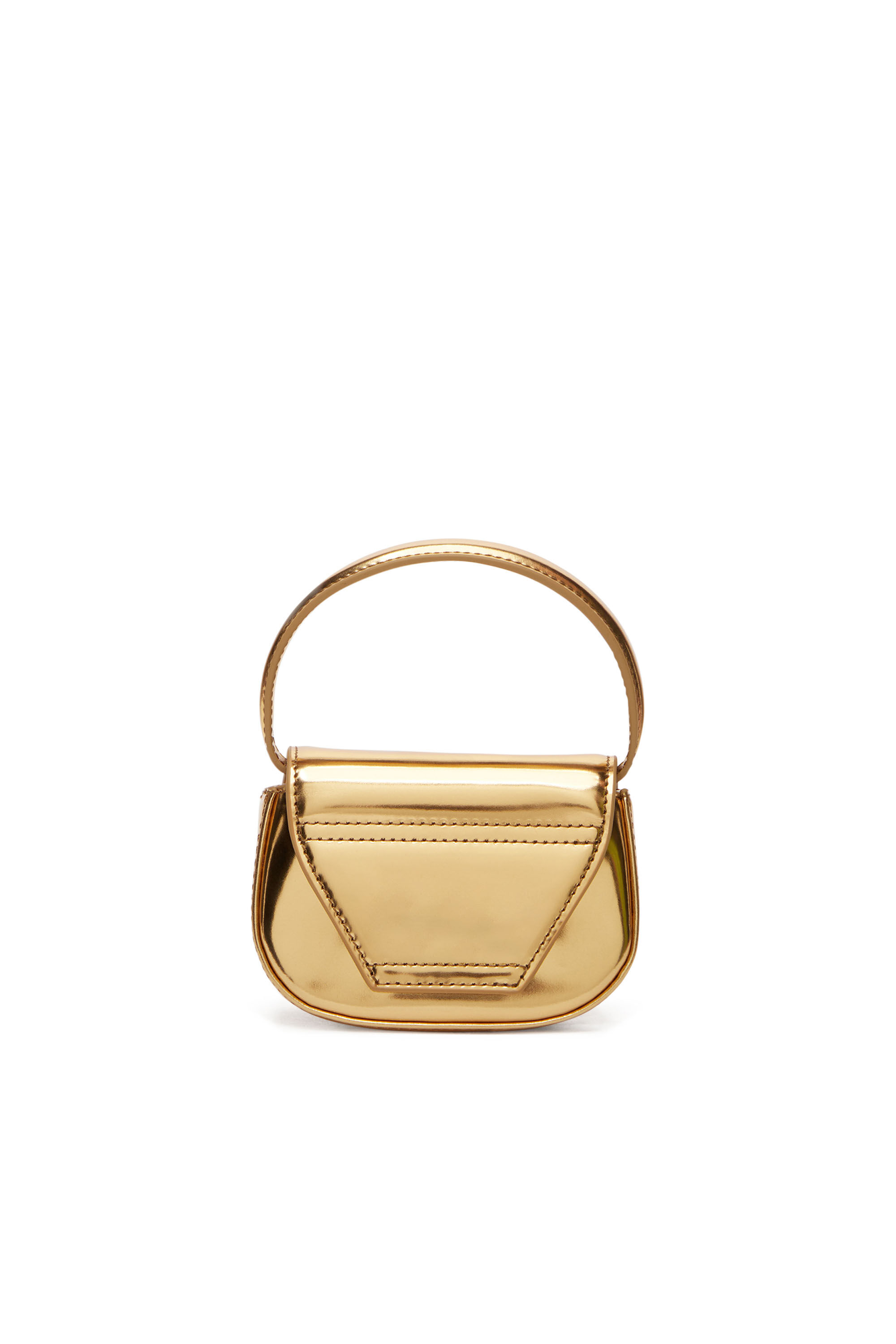 Diesel - 1DR-XS-S, Woman 1DR-XS-S-Iconic mini bag in mirrored leather in Oro - Image 3