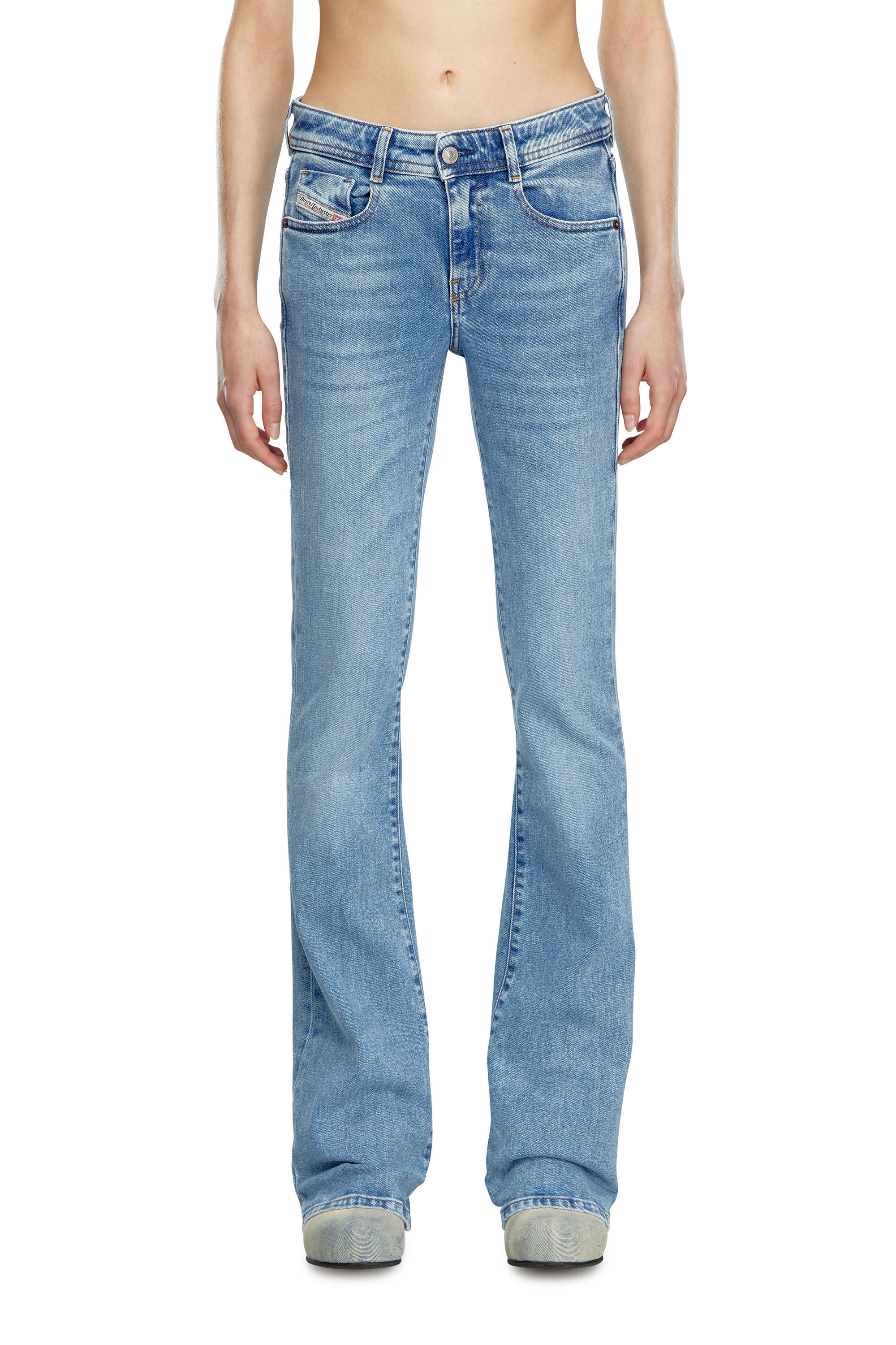 Diesel - Woman Bootcut and Flare Jeans 1969 D-Ebbey 9B92L, Light Blue - Image 3