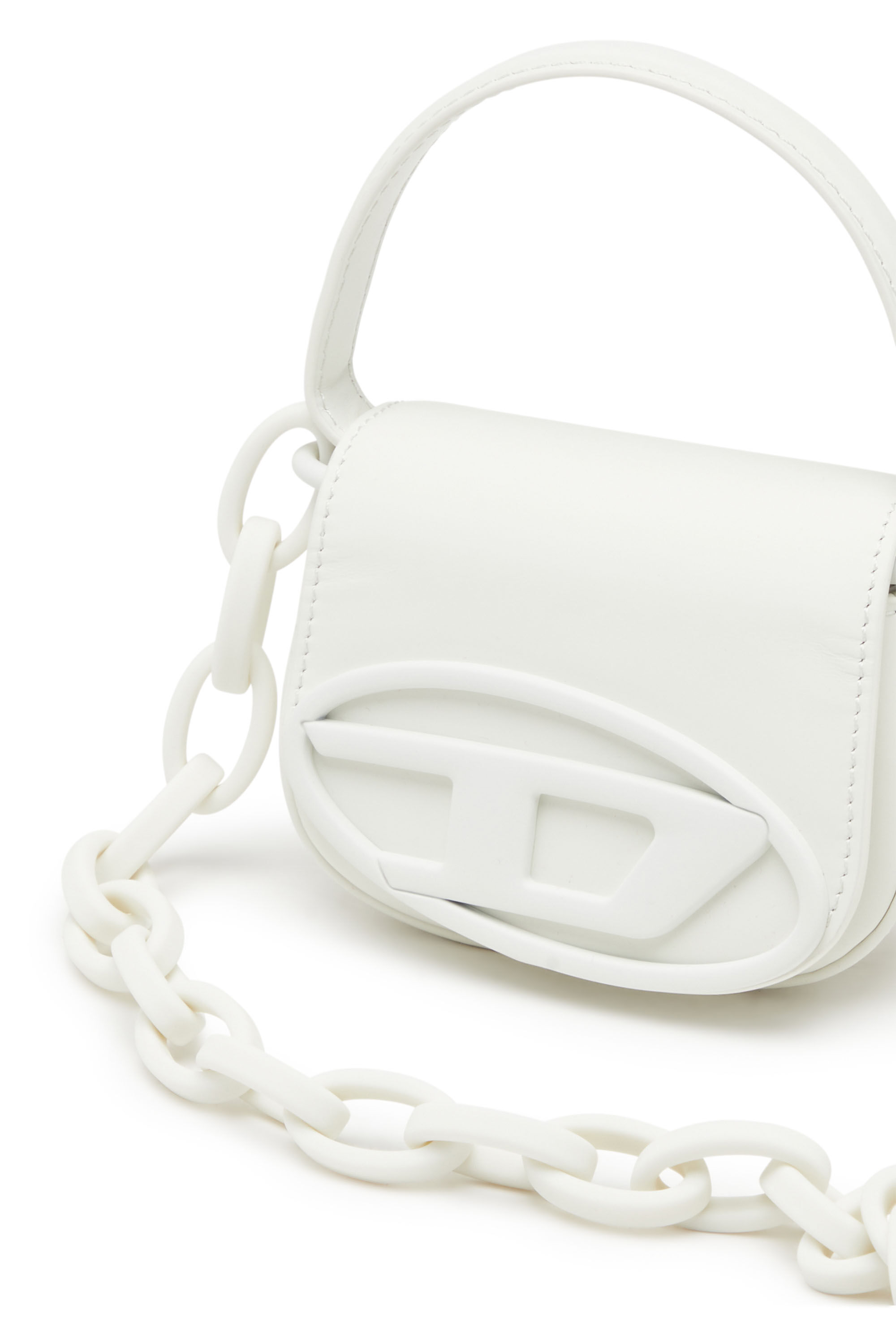 Diesel - 1DR XS, Woman 1DR Xs-Iconic mini bag in matte leather in White - Image 2