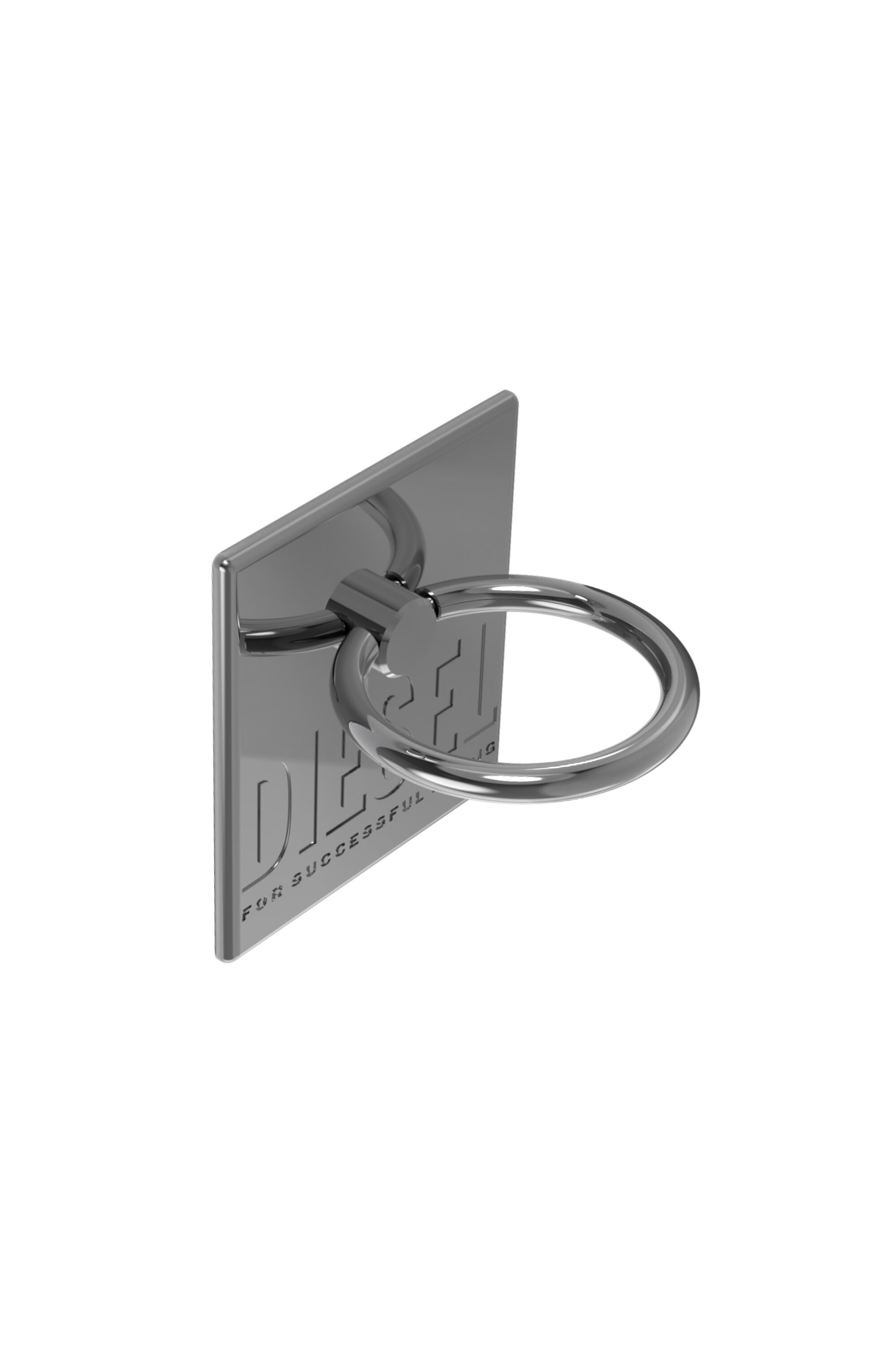 Diesel - 45841 RING STAND, Unisex Universal phone ring rectangle in Grey - Image 3