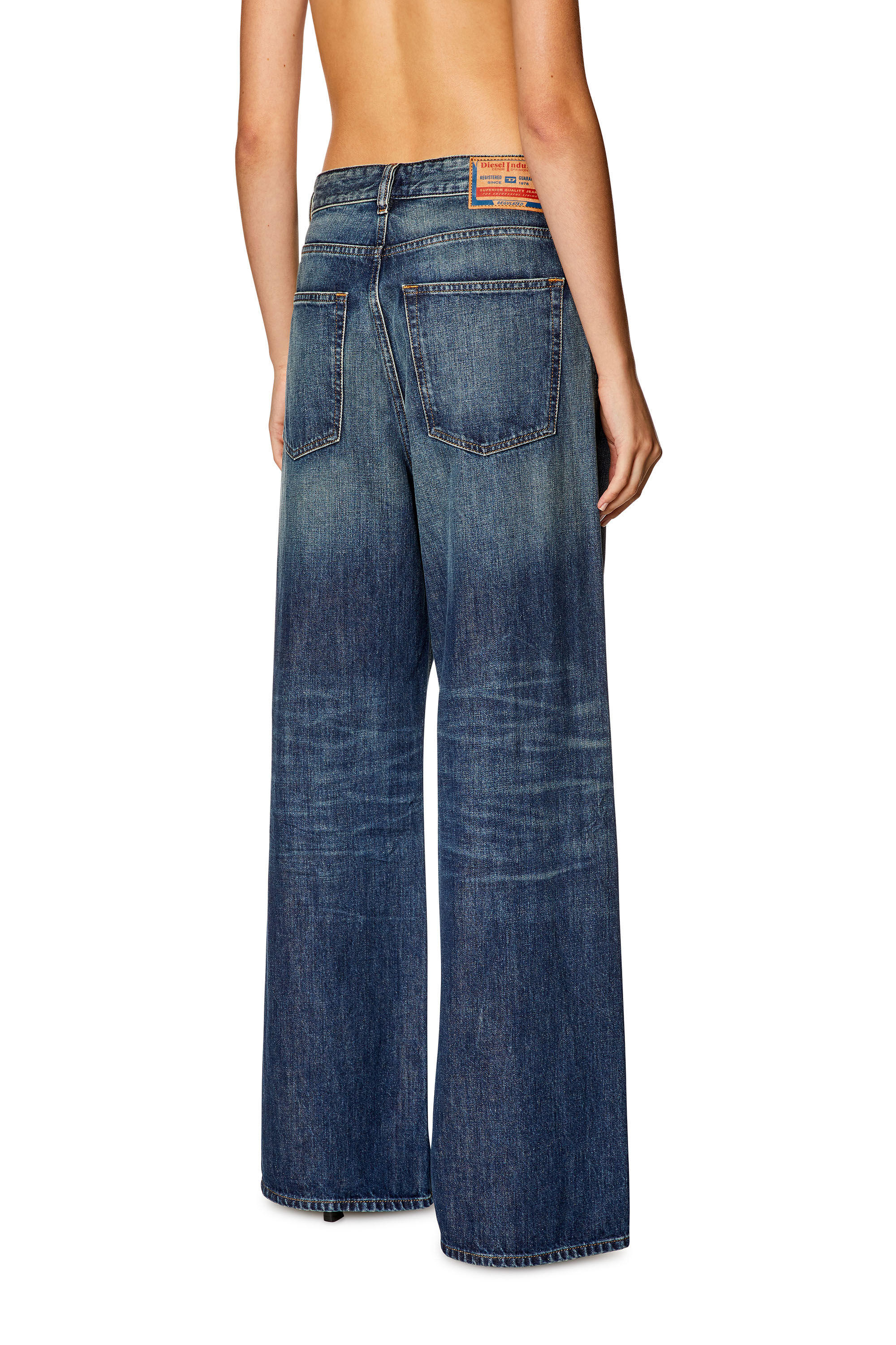 Diesel - Woman Straight Jeans 1996 D-Sire 09H59, Dark Blue - Image 4