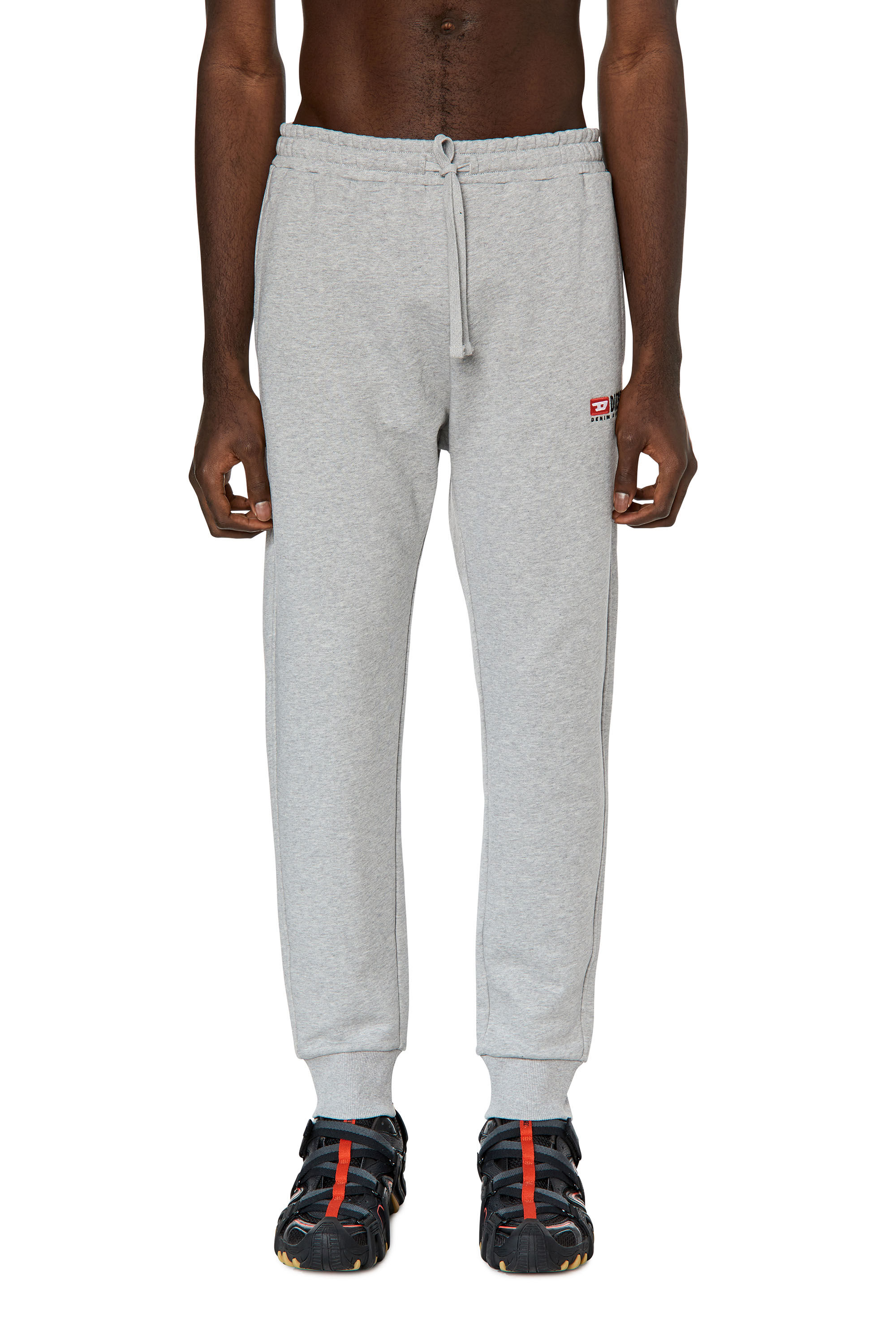 Diesel - P-TARY-DIV, Man Track pants with embroidered logo in Grey - Image 3