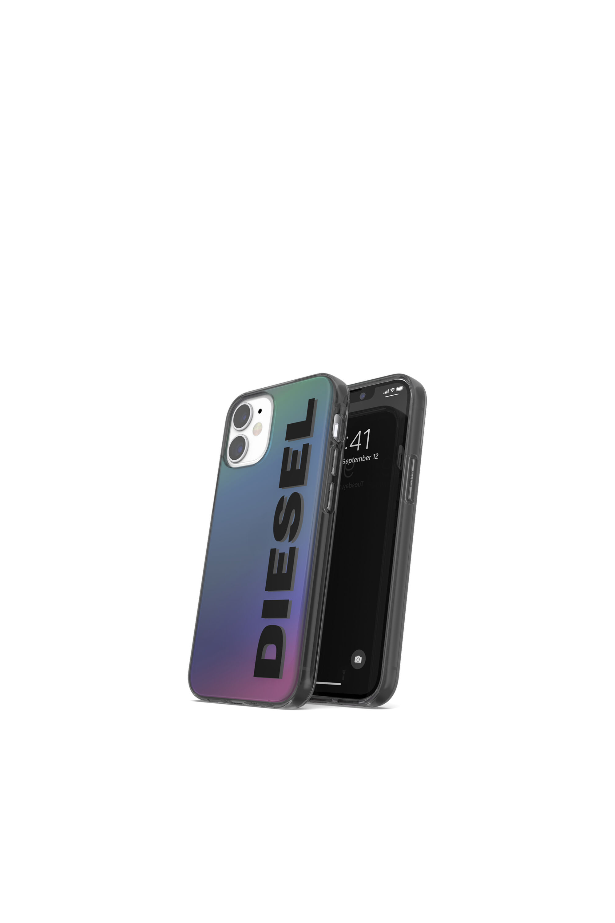 Diesel - 42572 STANDARD CASE, Unisex Holographic TPU case for iPhone 12 Mini in Multicolor - Image 3