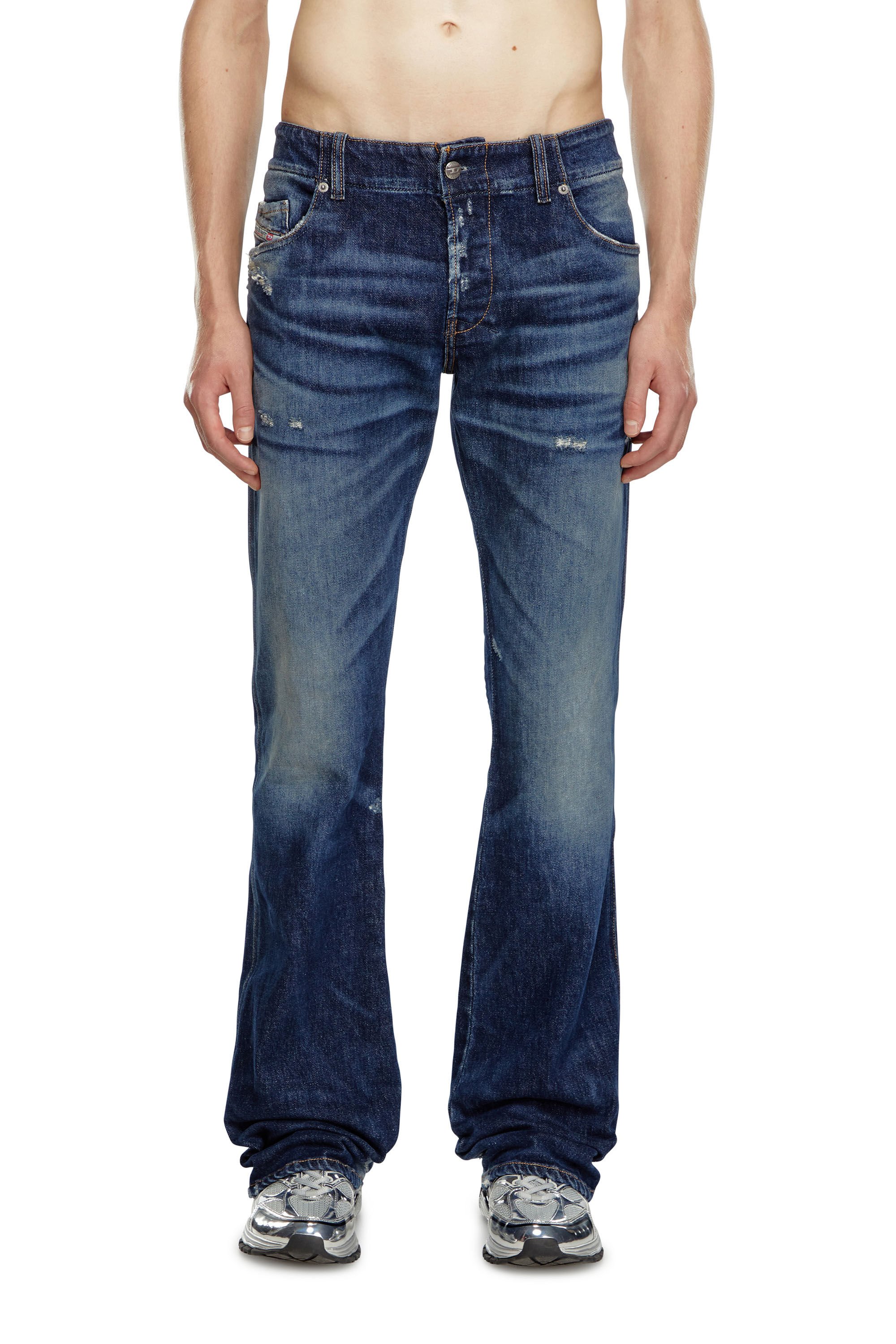 Diesel - Man Bootcut Jeans D-Backler 09J56, Dark Blue - Image 3