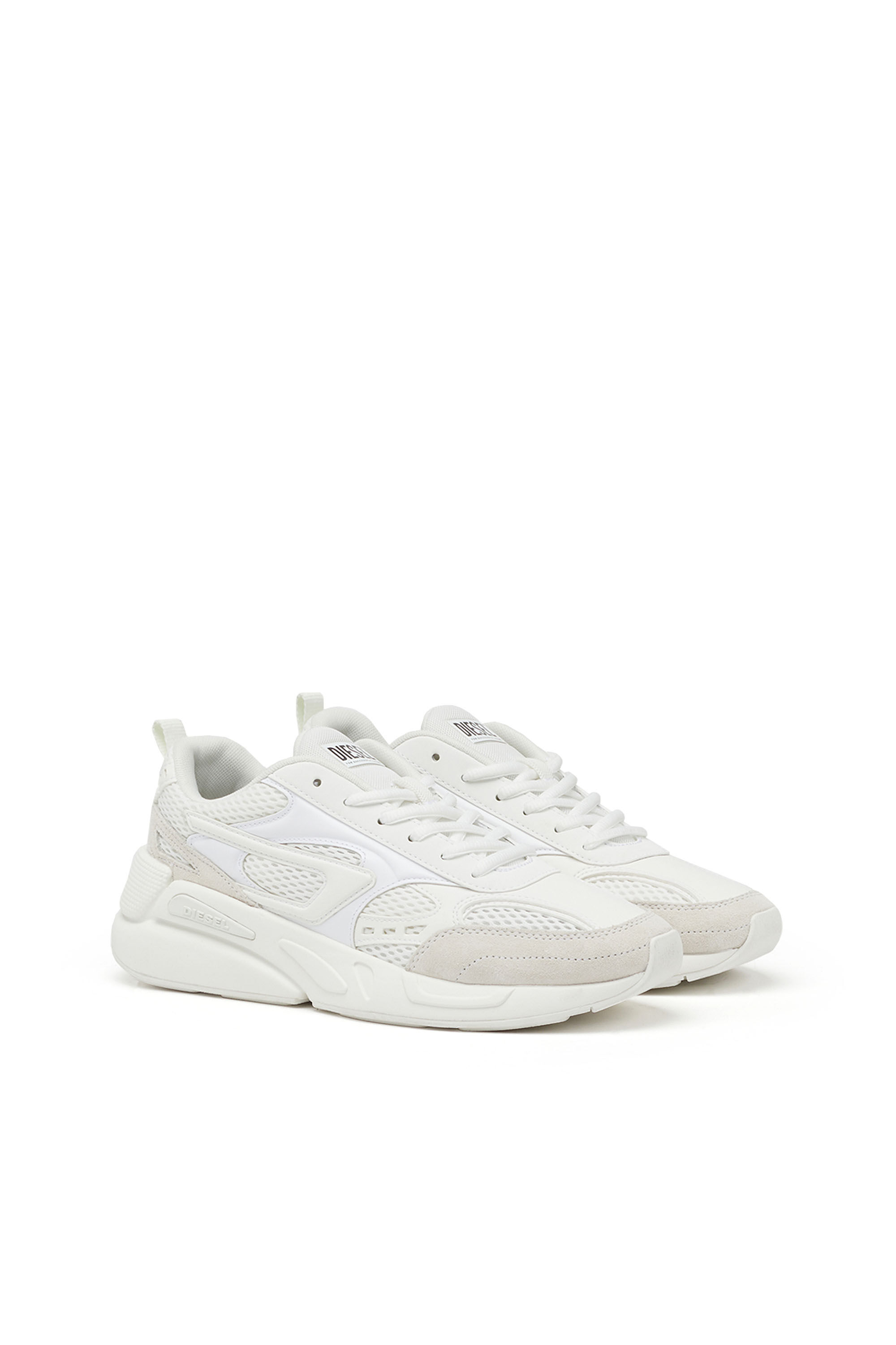 Diesel - S-SERENDIPITY SPORT W, Woman S-Serendipity-Sneakers in mesh and suede in White - Image 2