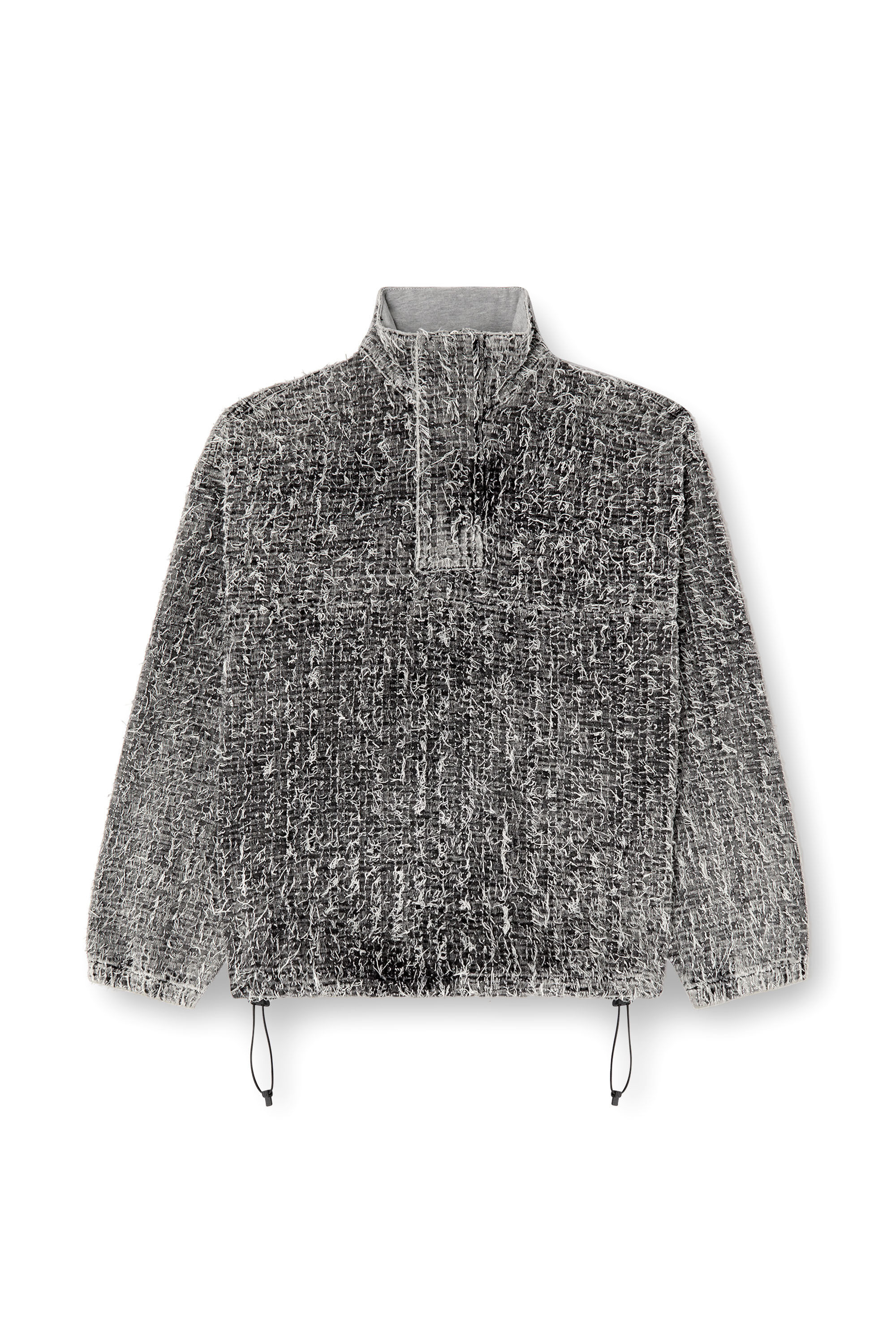 Diesel - D-FLOW-S2, Unisex's Pullover jacket in bouclé denim in Grey - 2