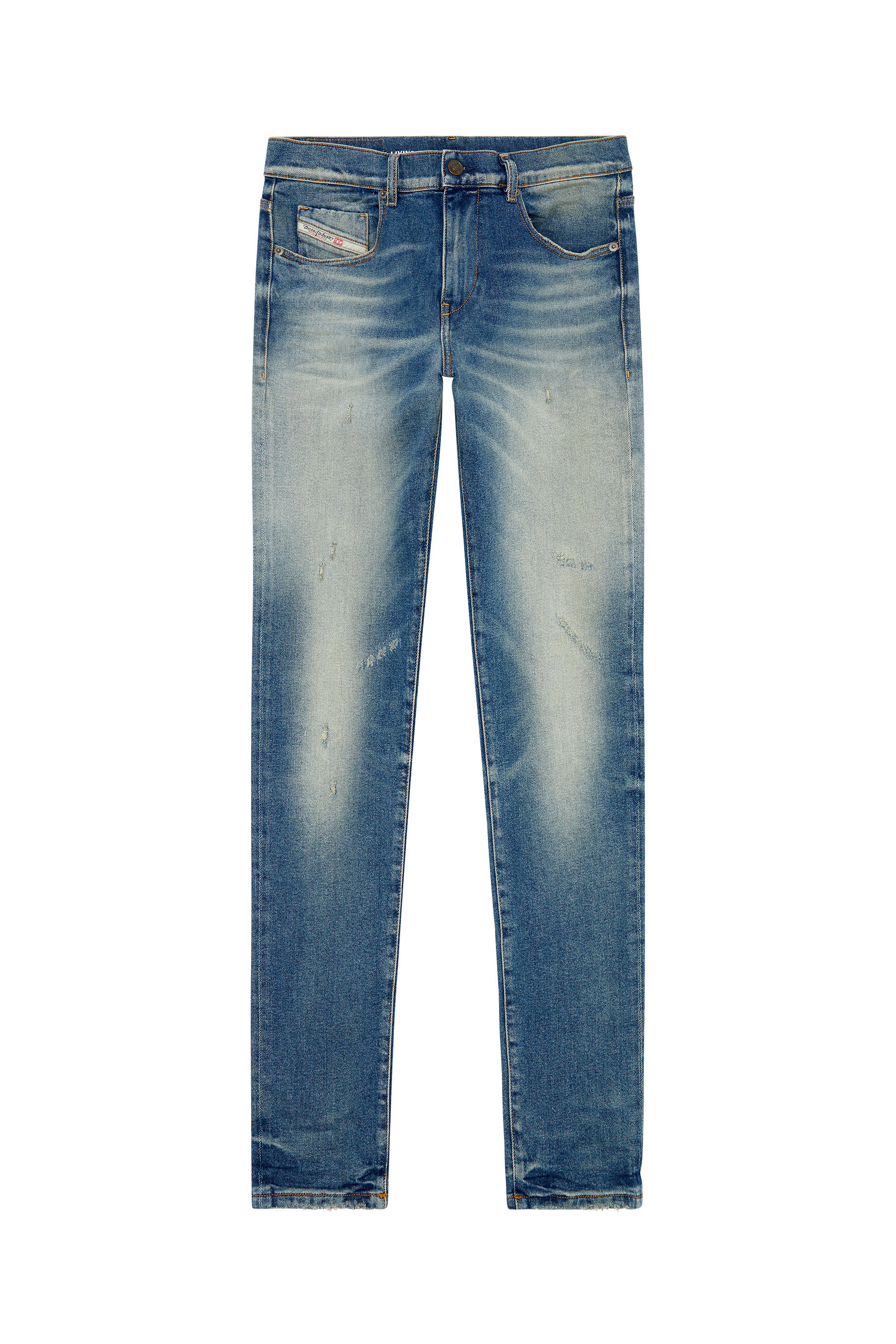 Diesel - Man Slim Jeans 2019 D-Strukt 09H55, Light Blue - Image 2