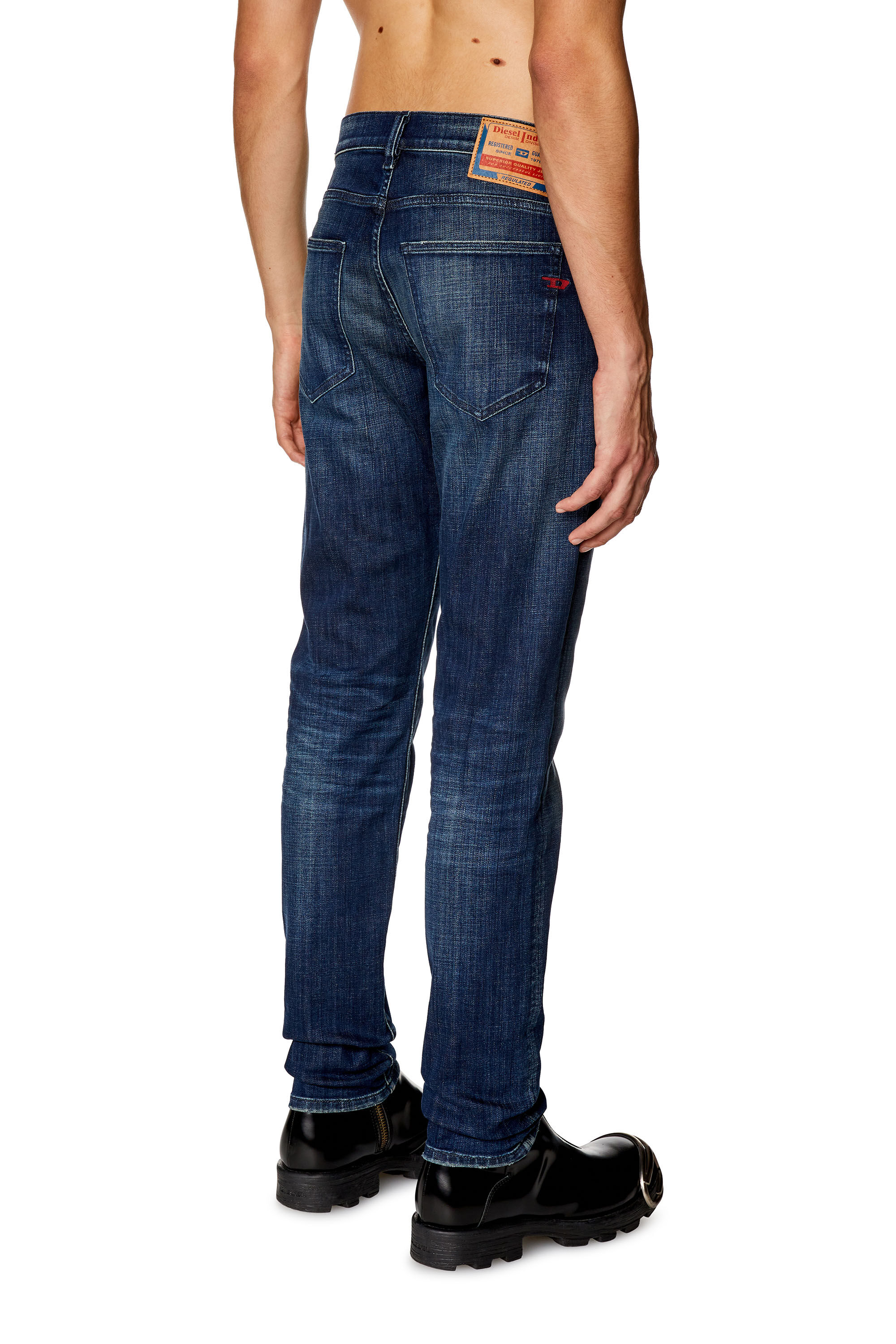 Diesel - Man Slim Jeans 2019 D-Strukt 09H35, Dark Blue - Image 4