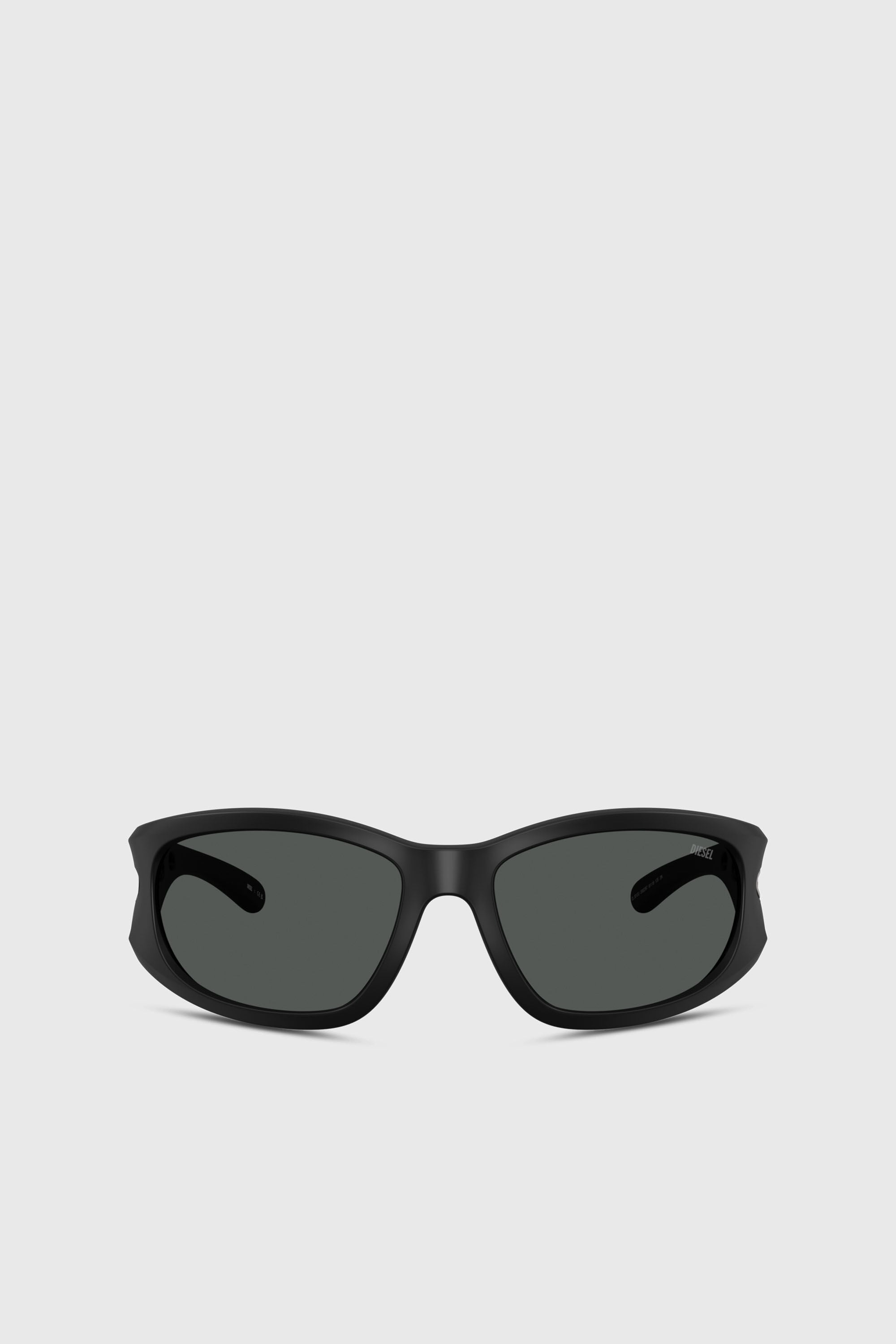 Diesel - 0DL3012U, Unisex's Rectangle sunglasses in Black - 1