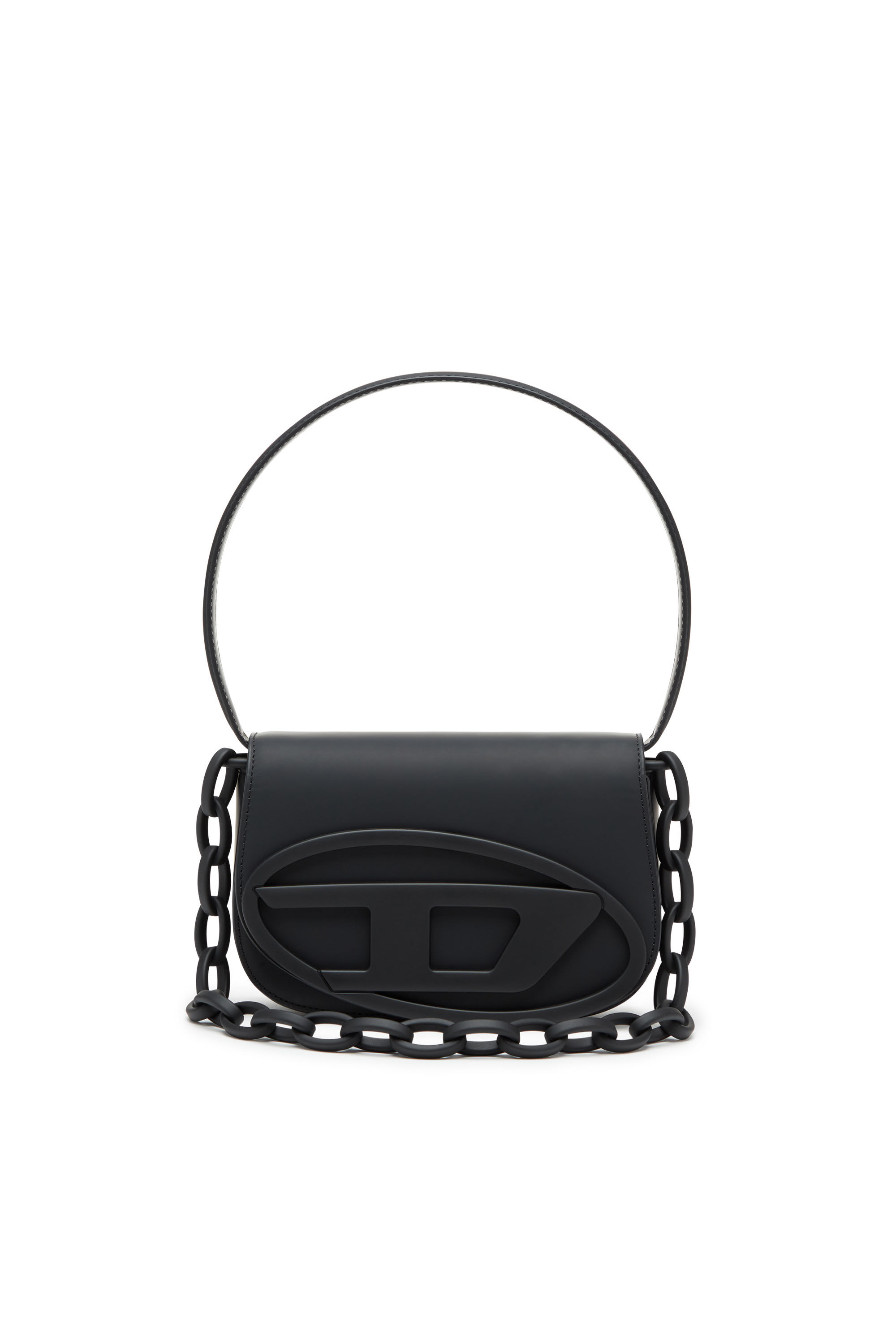 Diesel - 1DR, Woman 1DR-Iconic shoulder bag in matte leather in Black - Image 1