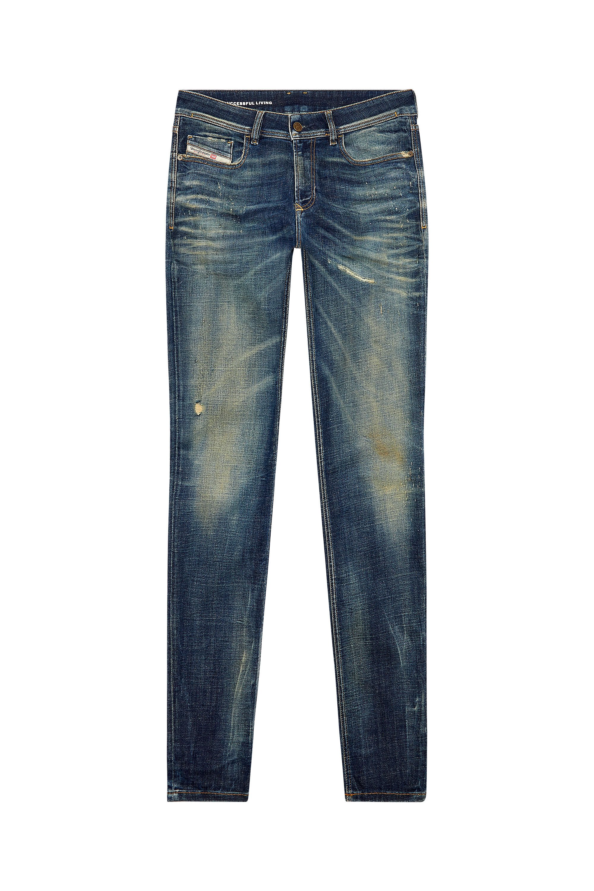 Diesel - Man Skinny Jeans 1979 Sleenker 09H77, Dark Blue - Image 2