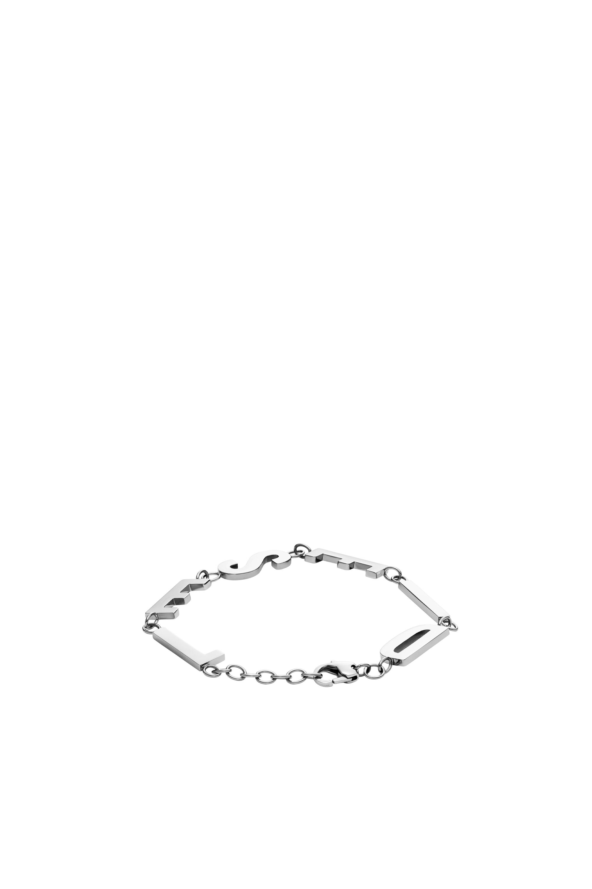 Diesel - DX1490, Unisex Stainless steel chain bracelet in Silver - Image 2