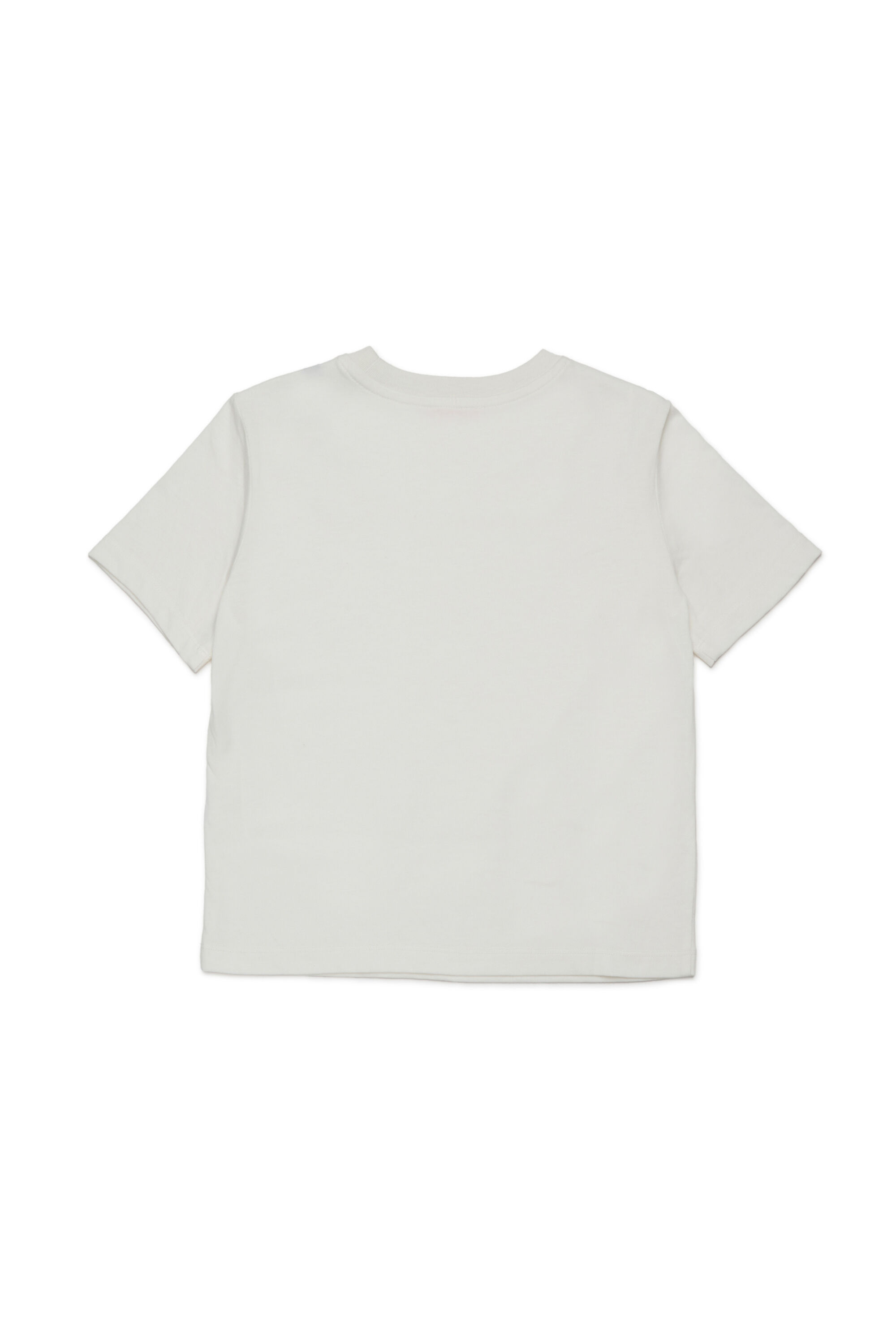 Diesel - TRISTANA, Woman's Cotton T-shirt with front logo in White - 2