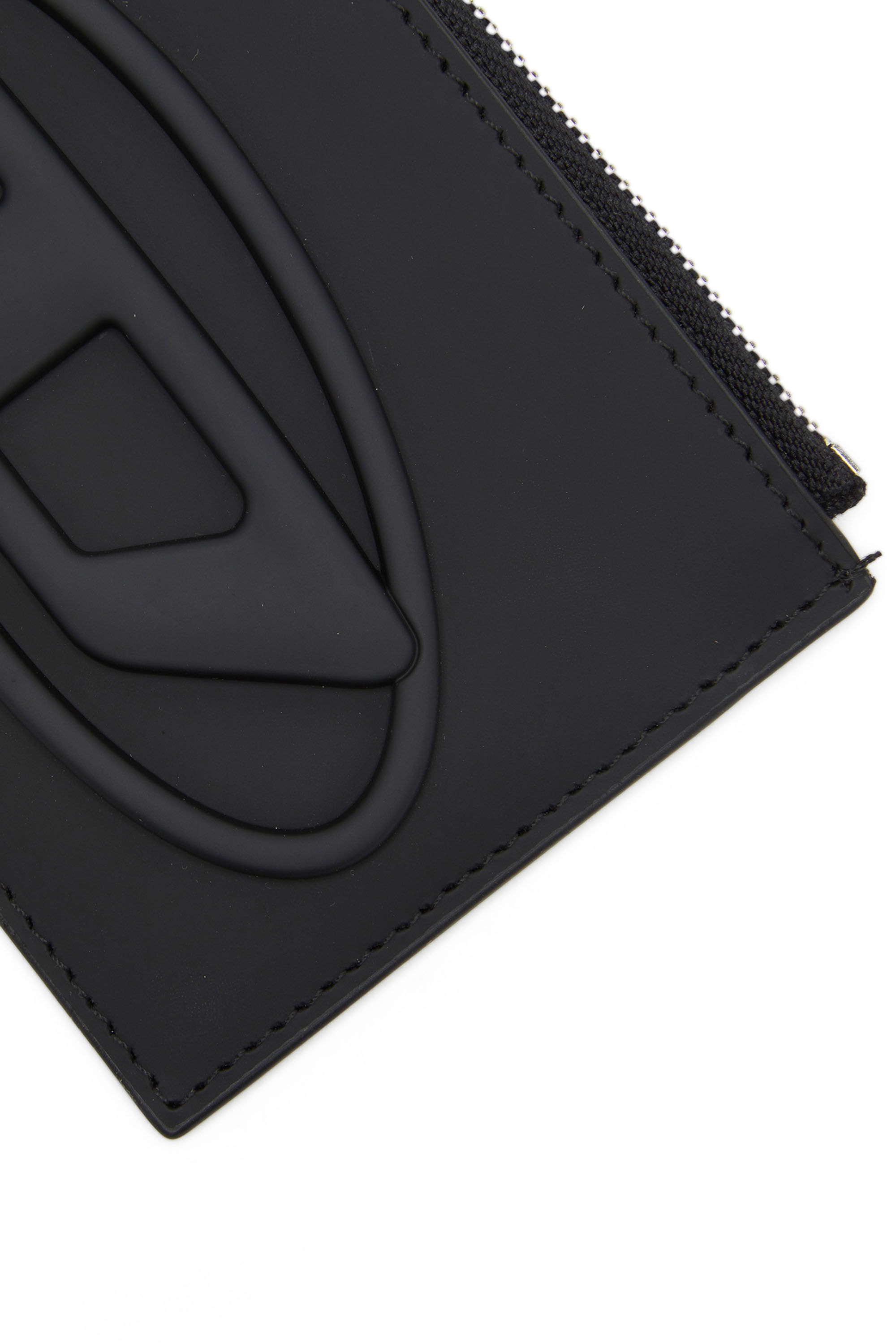 Diesel - 1DR CARD HOLDER I, Woman Card holder in matte leather in Black - Image 4