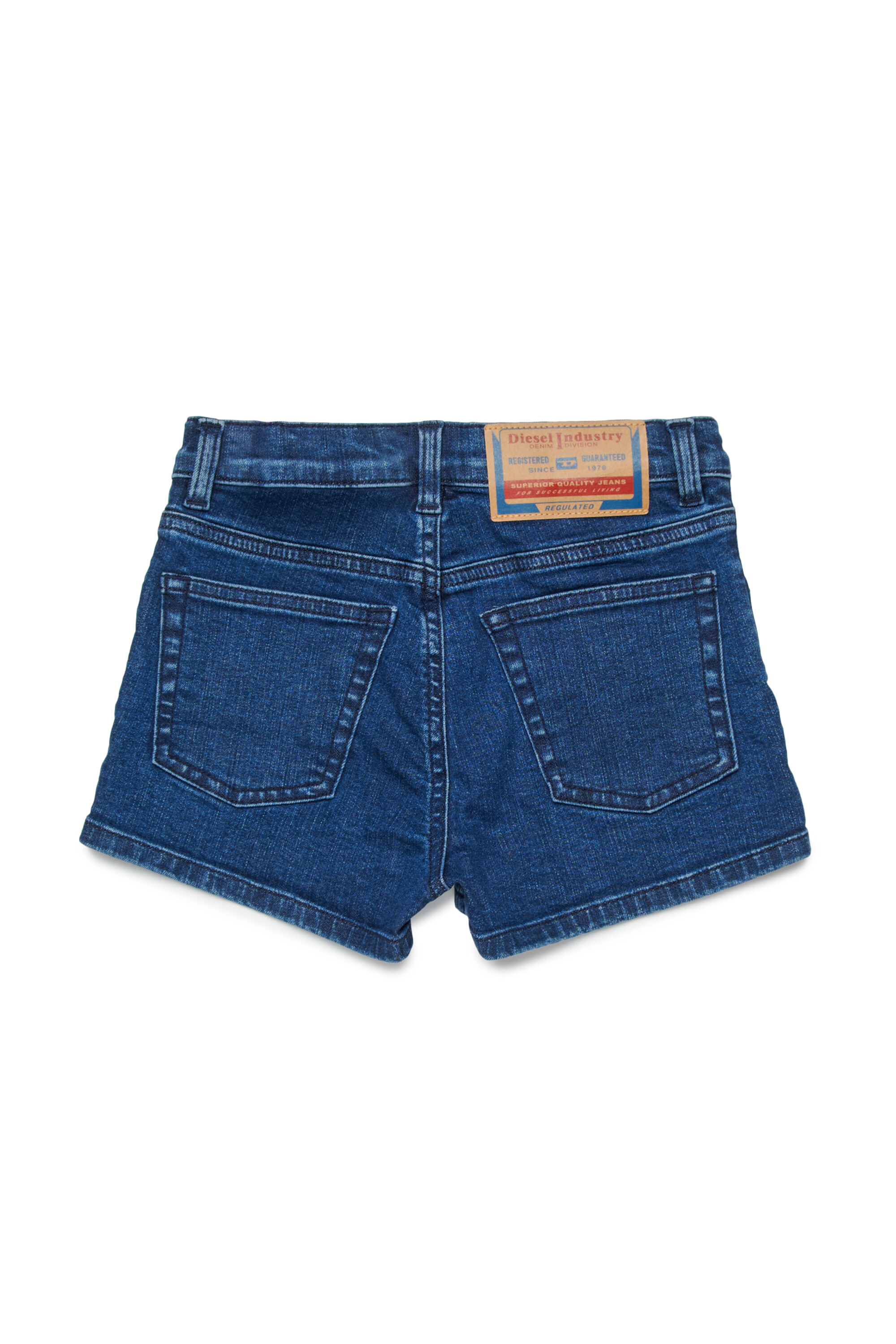 Diesel - PBOYSHORT-S, Woman's Shorts in stretch denim in Dark Blue - 2