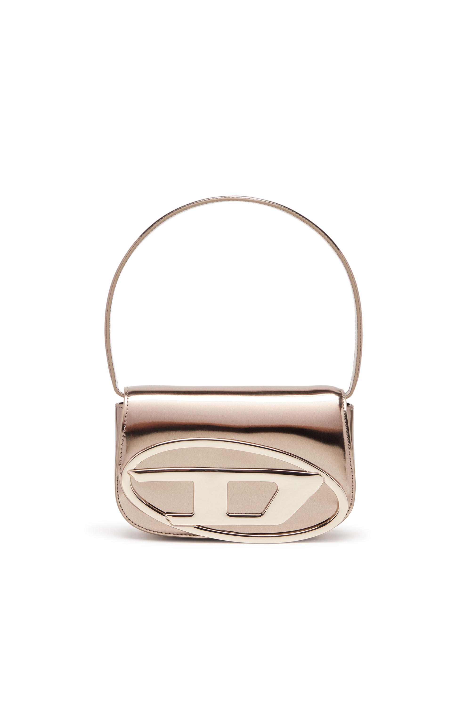 Diesel - 1DR, Woman's 1DR-Iconic shoulder bag in mirrored leather in Bronze - 1